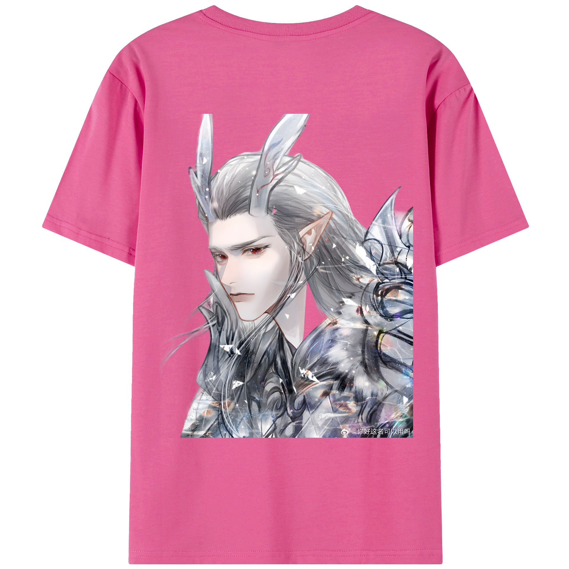 （画像用） Ne Zha 2 ナタ 魔童の大暴れ レディース半袖Tシャツ(バックプリント)