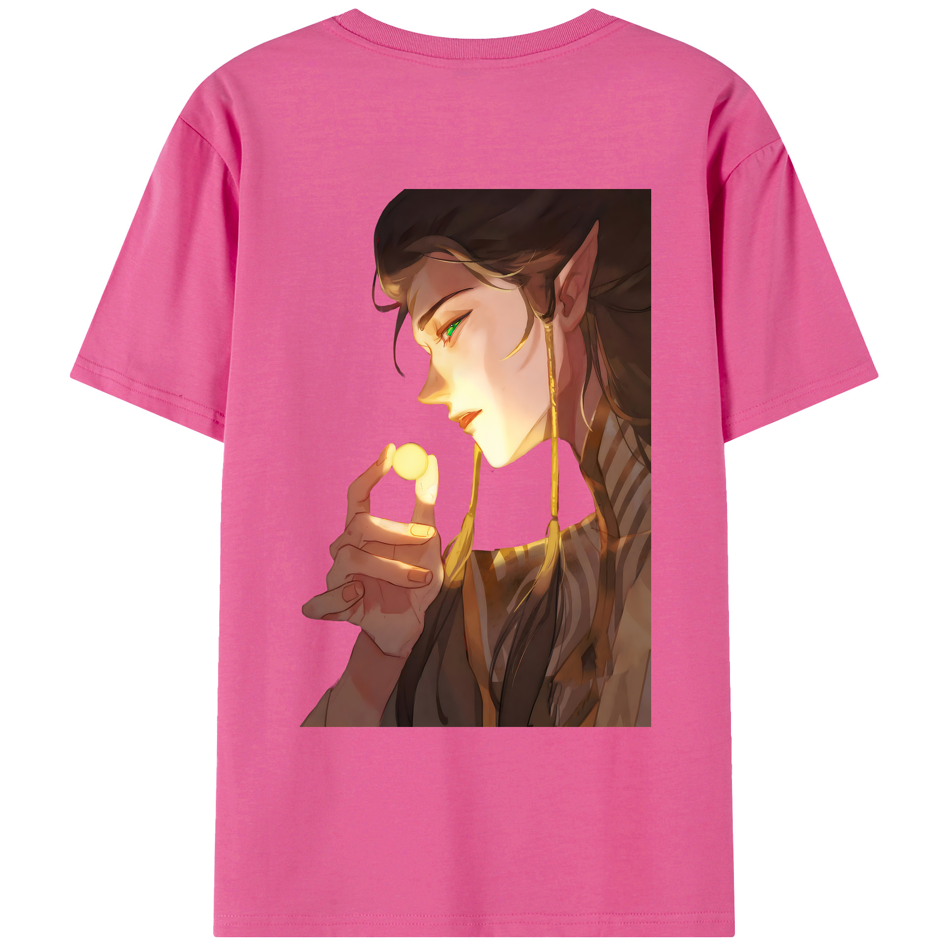 （画像用） Ne Zha 2 ナタ 魔童の大暴れ レディース半袖Tシャツ(バックプリント)
