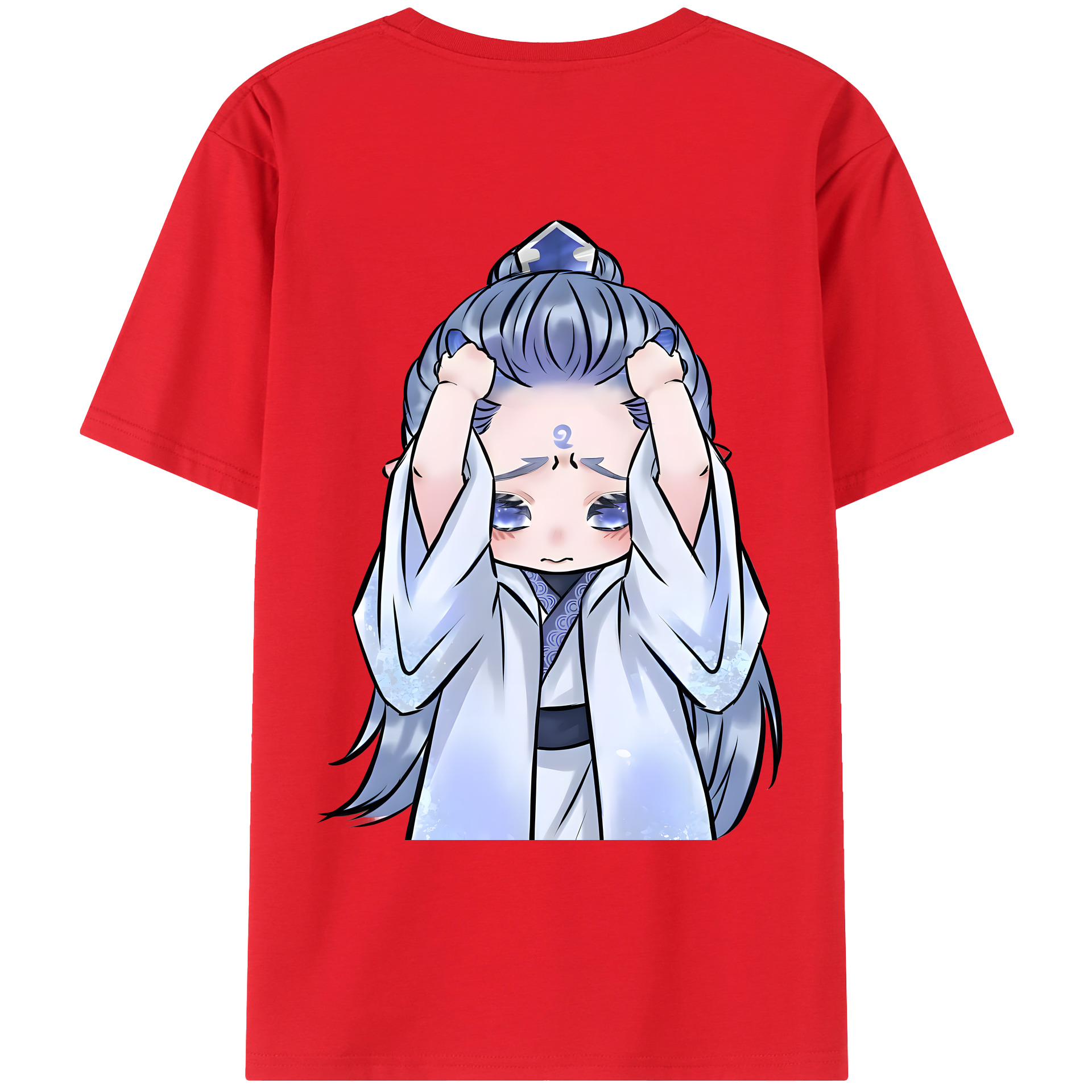（画像用） Ne Zha 2 ナタ 魔童の大暴れ レディース半袖Tシャツ(バックプリント)