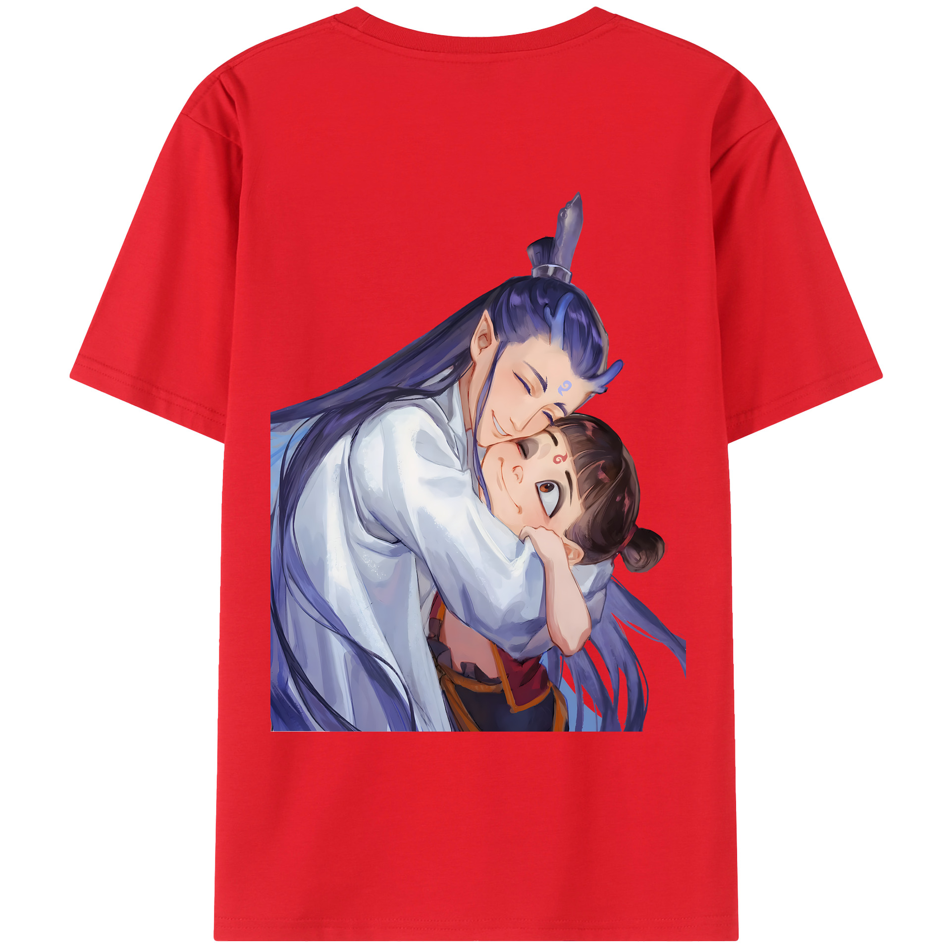 （画像用） Ne Zha 2 ナタ 魔童の大暴れ レディース半袖Tシャツ(バックプリント)