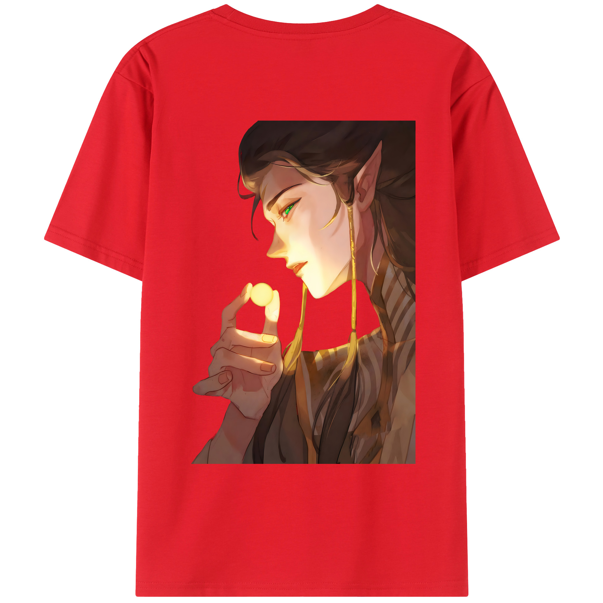 （画像用） Ne Zha 2 ナタ 魔童の大暴れ レディース半袖Tシャツ(バックプリント)
