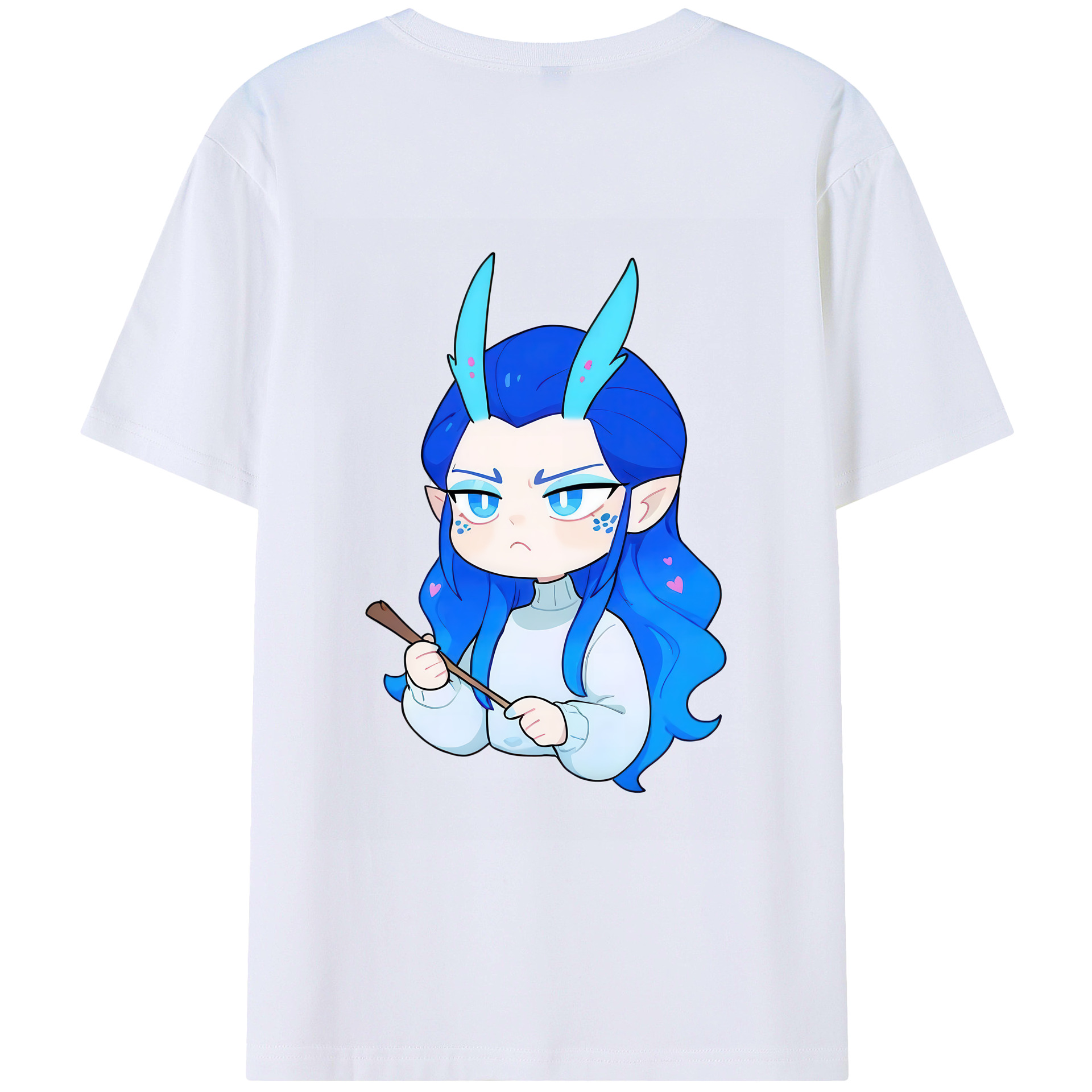 （画像用） Ne Zha 2 ナタ 魔童の大暴れ レディース半袖Tシャツ(バックプリント)