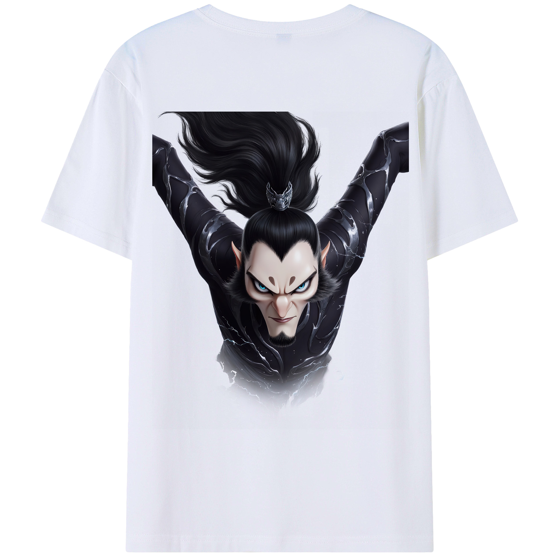 （画像用） Ne Zha 2 ナタ 魔童の大暴れ レディース半袖Tシャツ(バックプリント)