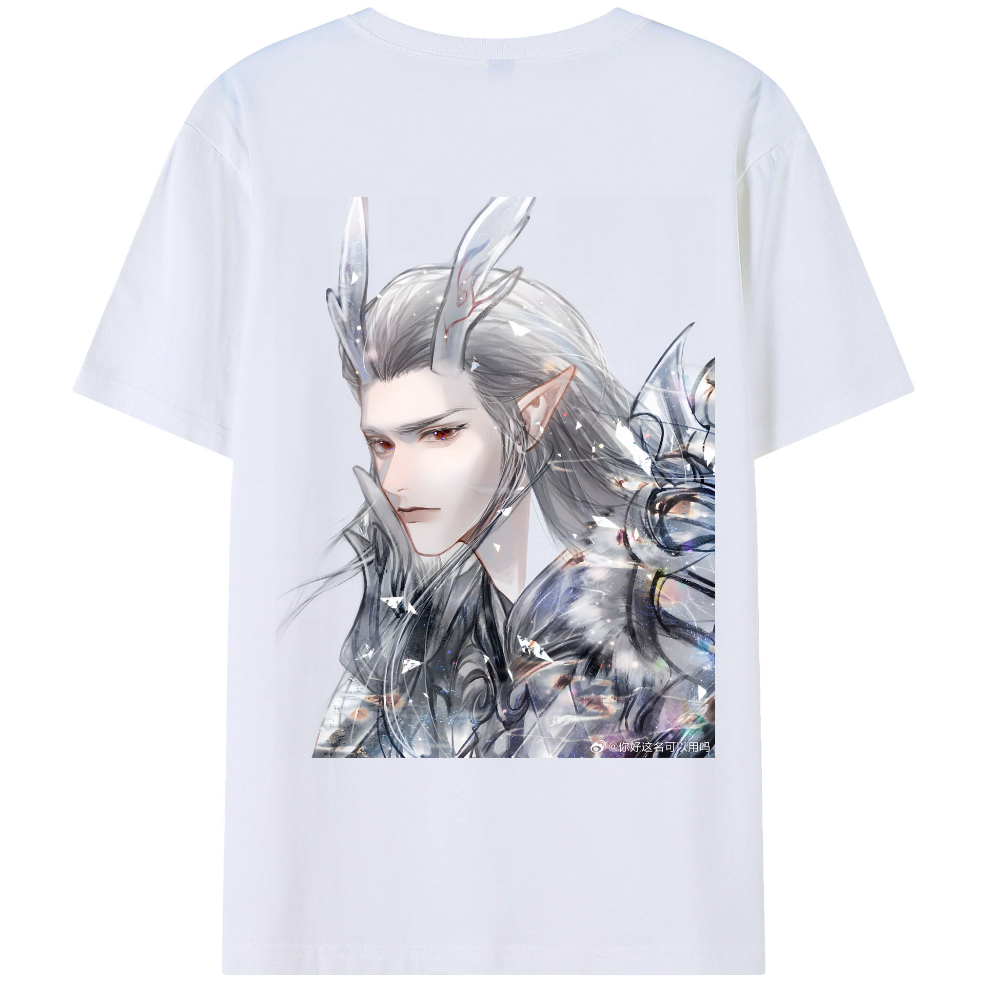 （画像用） Ne Zha 2 ナタ 魔童の大暴れ レディース半袖Tシャツ(バックプリント)