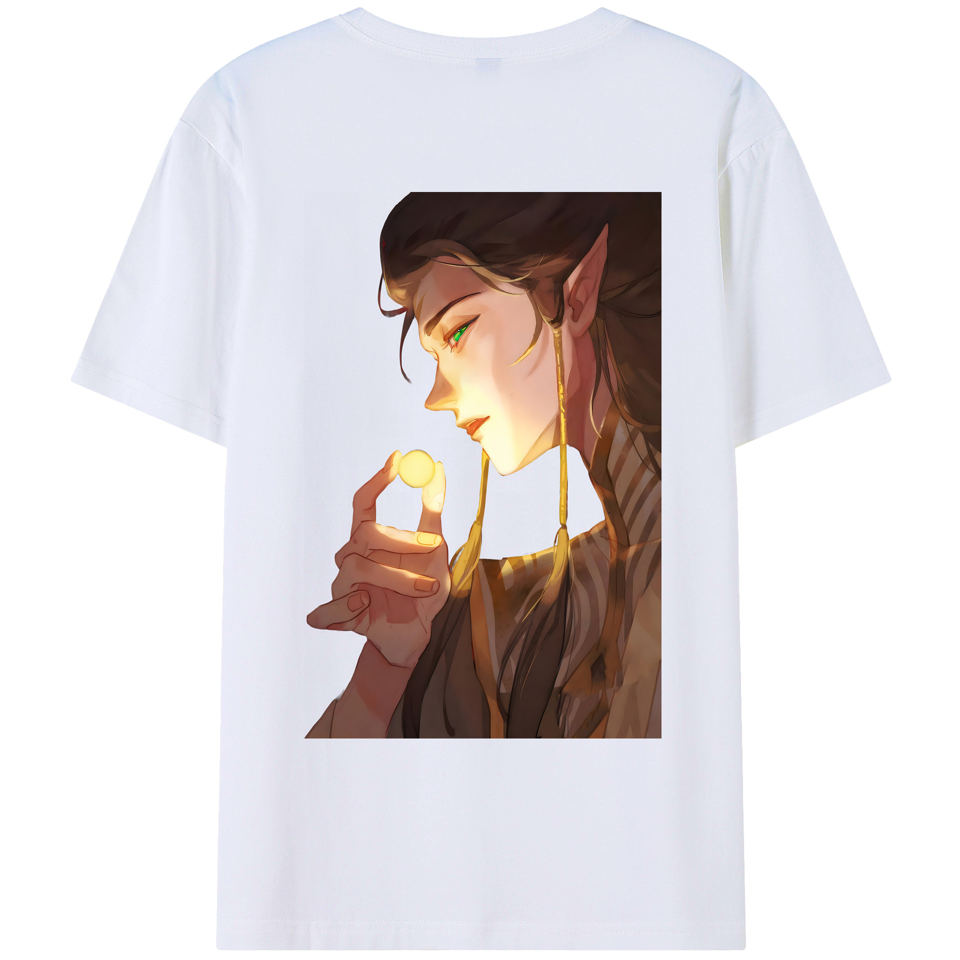 （画像用） Ne Zha 2 ナタ 魔童の大暴れ レディース半袖Tシャツ(バックプリント)