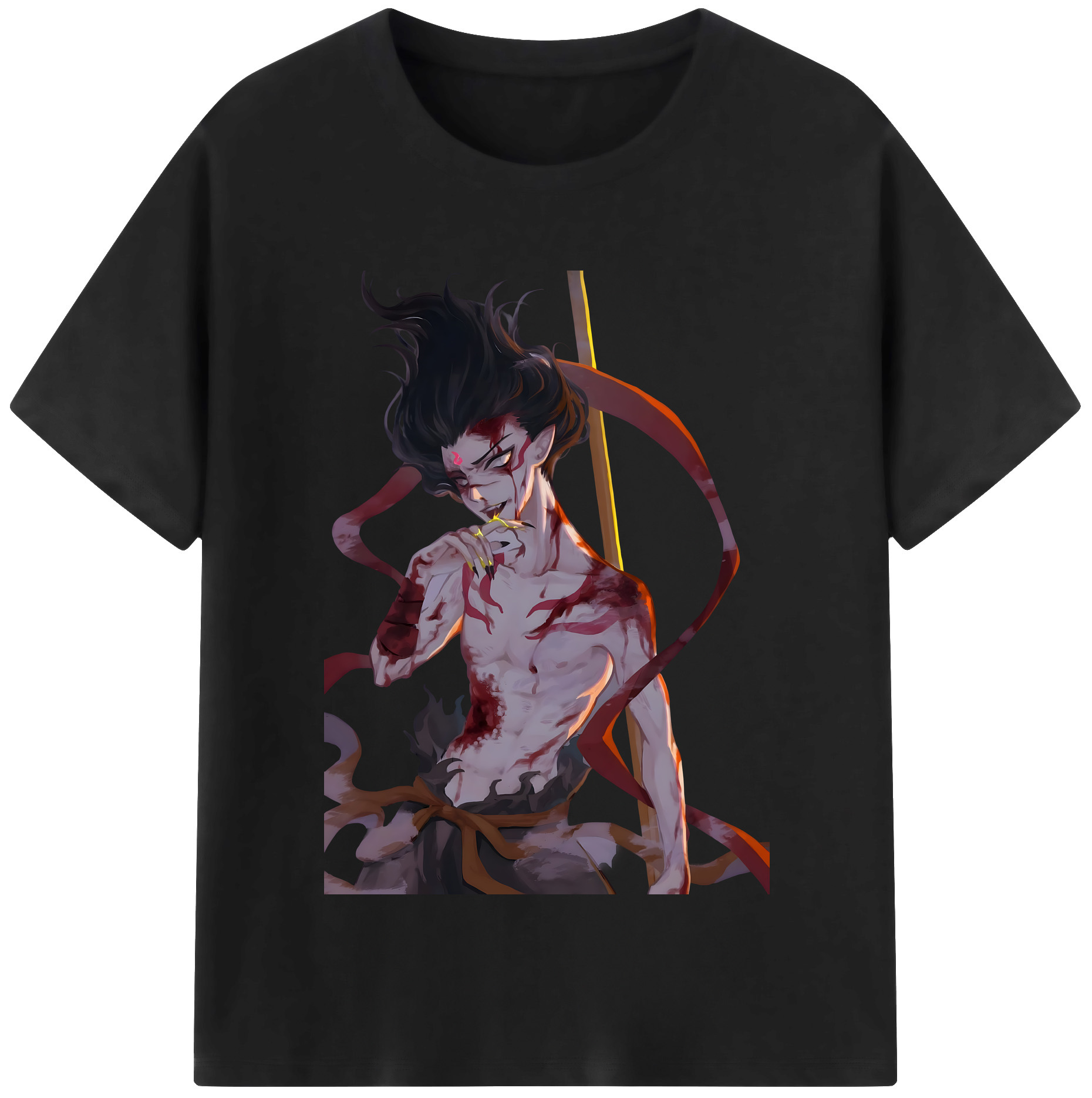（画像用） Ne Zha 2 ナタ 魔童の大暴れ レディースカジュアルプリントTシャツ（綿100％）