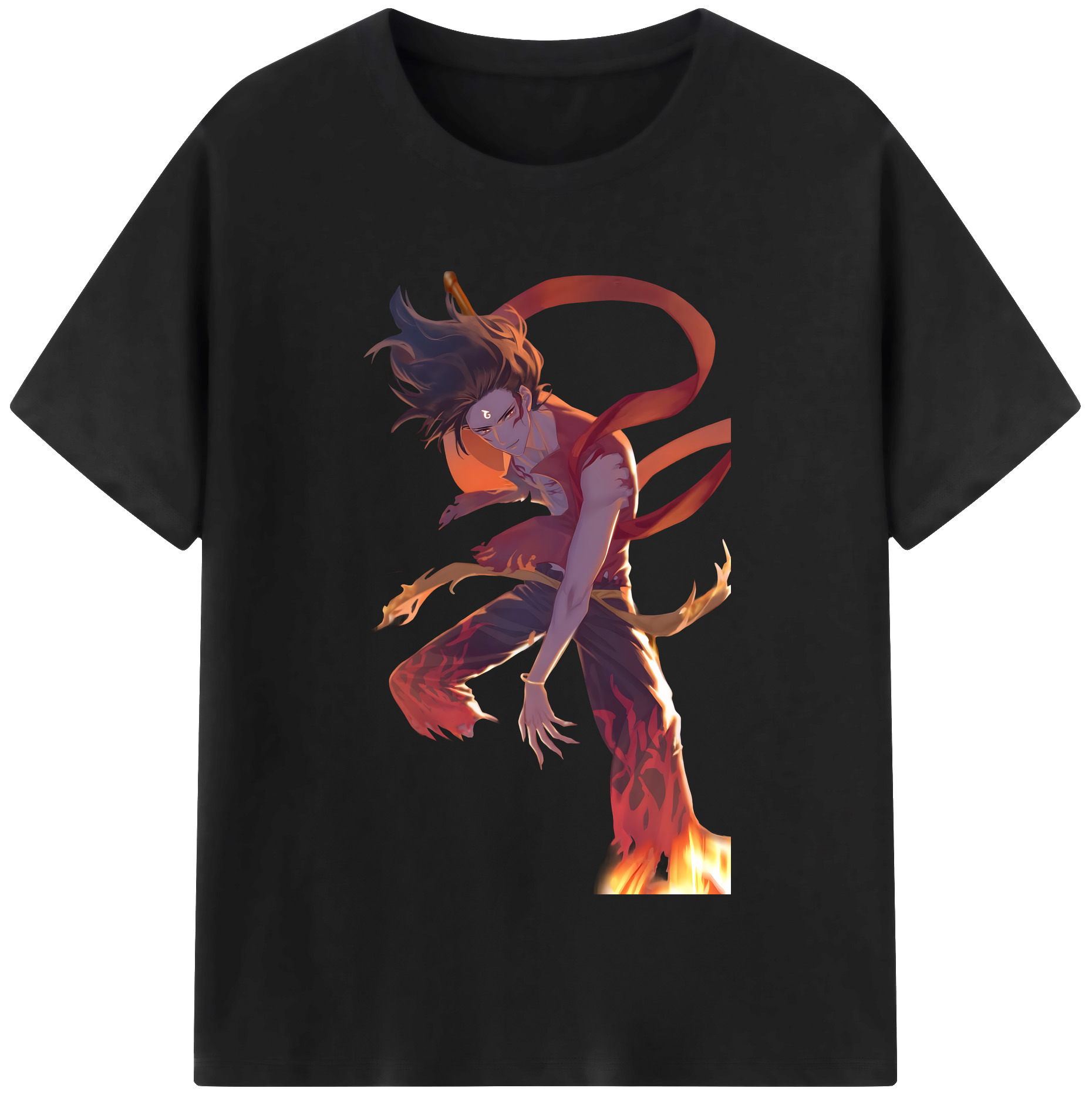 （画像用） Ne Zha 2 ナタ 魔童の大暴れ レディースカジュアルプリントTシャツ（綿100％）