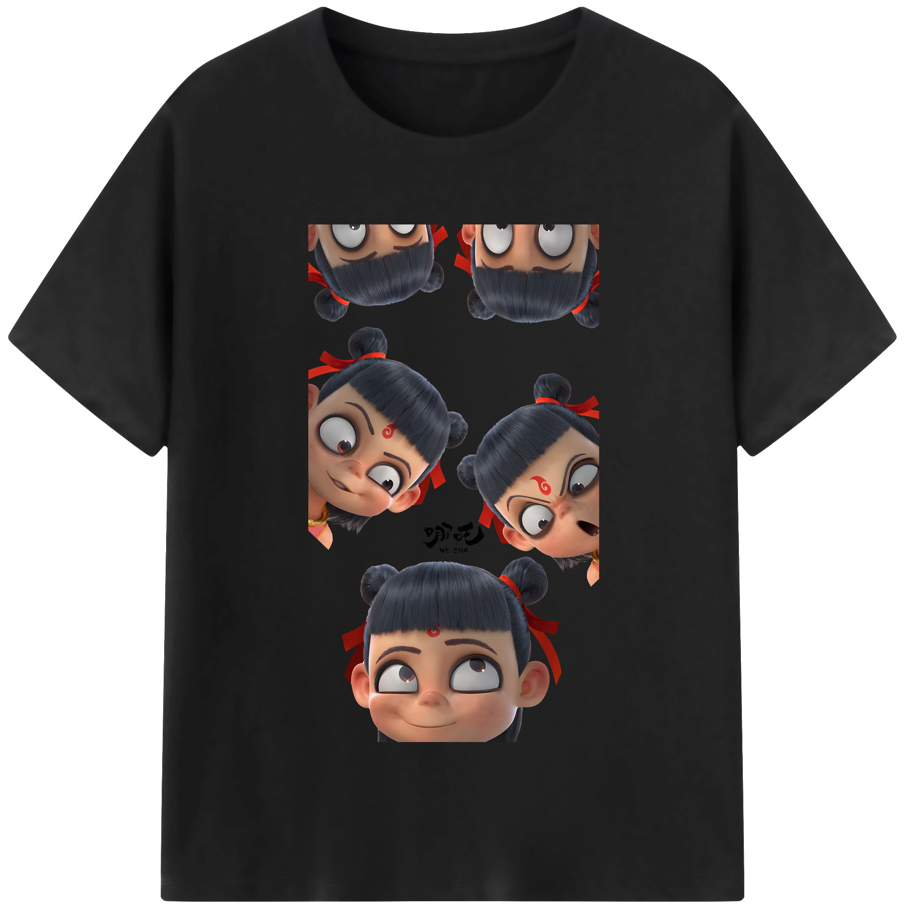 （画像用） Ne Zha 2 ナタ 魔童の大暴れ レディースカジュアルプリントTシャツ（綿100％）