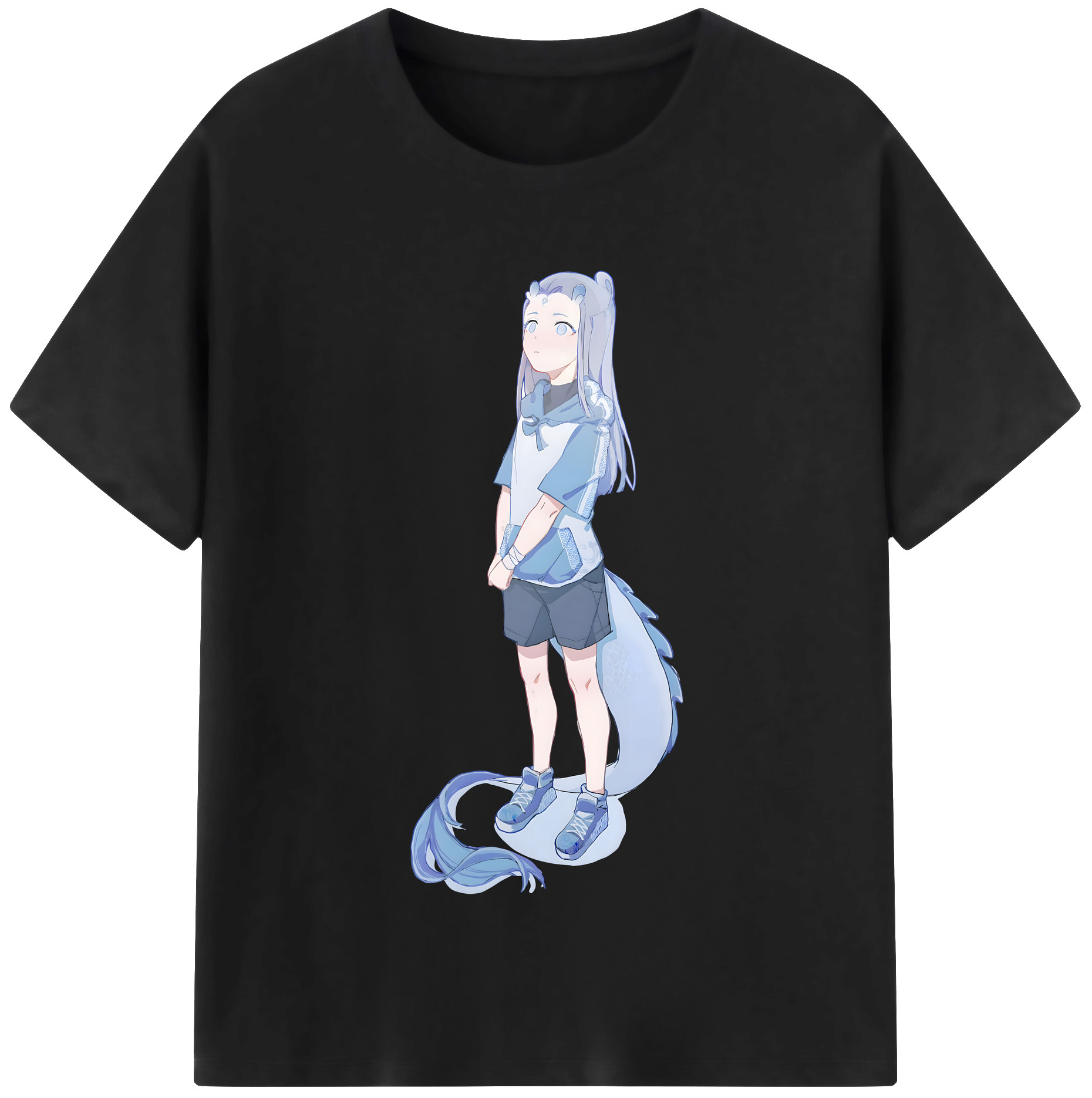 （画像用） Ne Zha 2 ナタ 魔童の大暴れ レディースカジュアルプリントTシャツ（綿100％）
