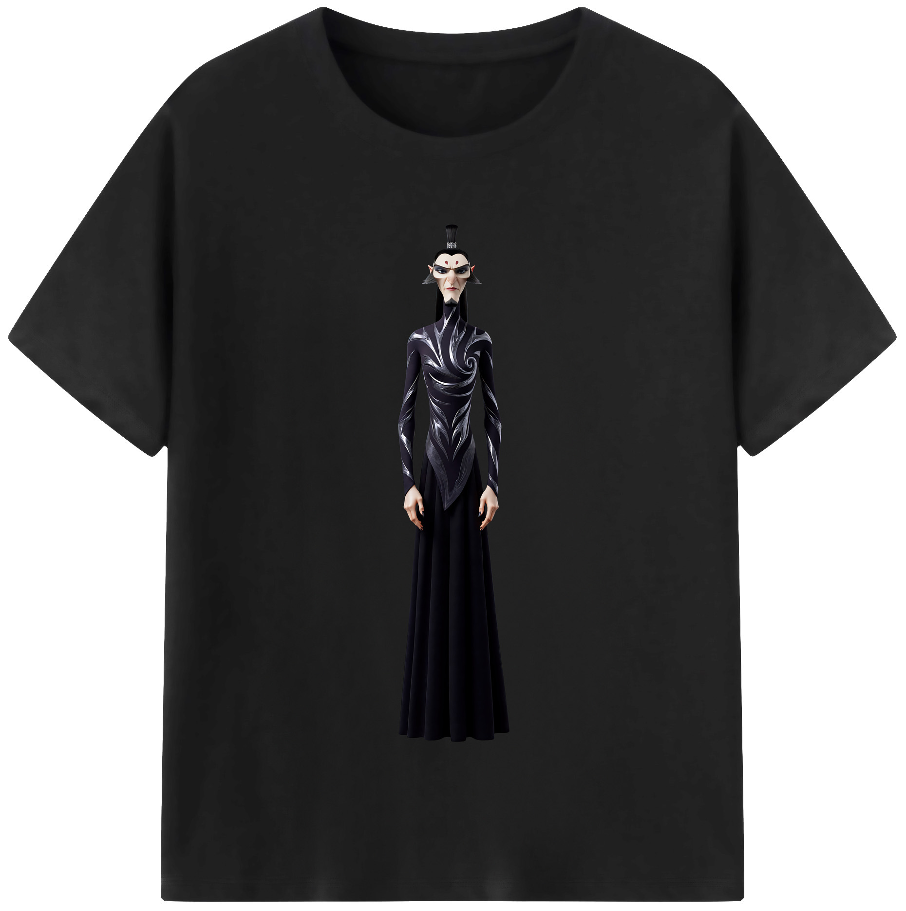 （画像用） Ne Zha 2 ナタ 魔童の大暴れ レディースカジュアルプリントTシャツ（綿100％）