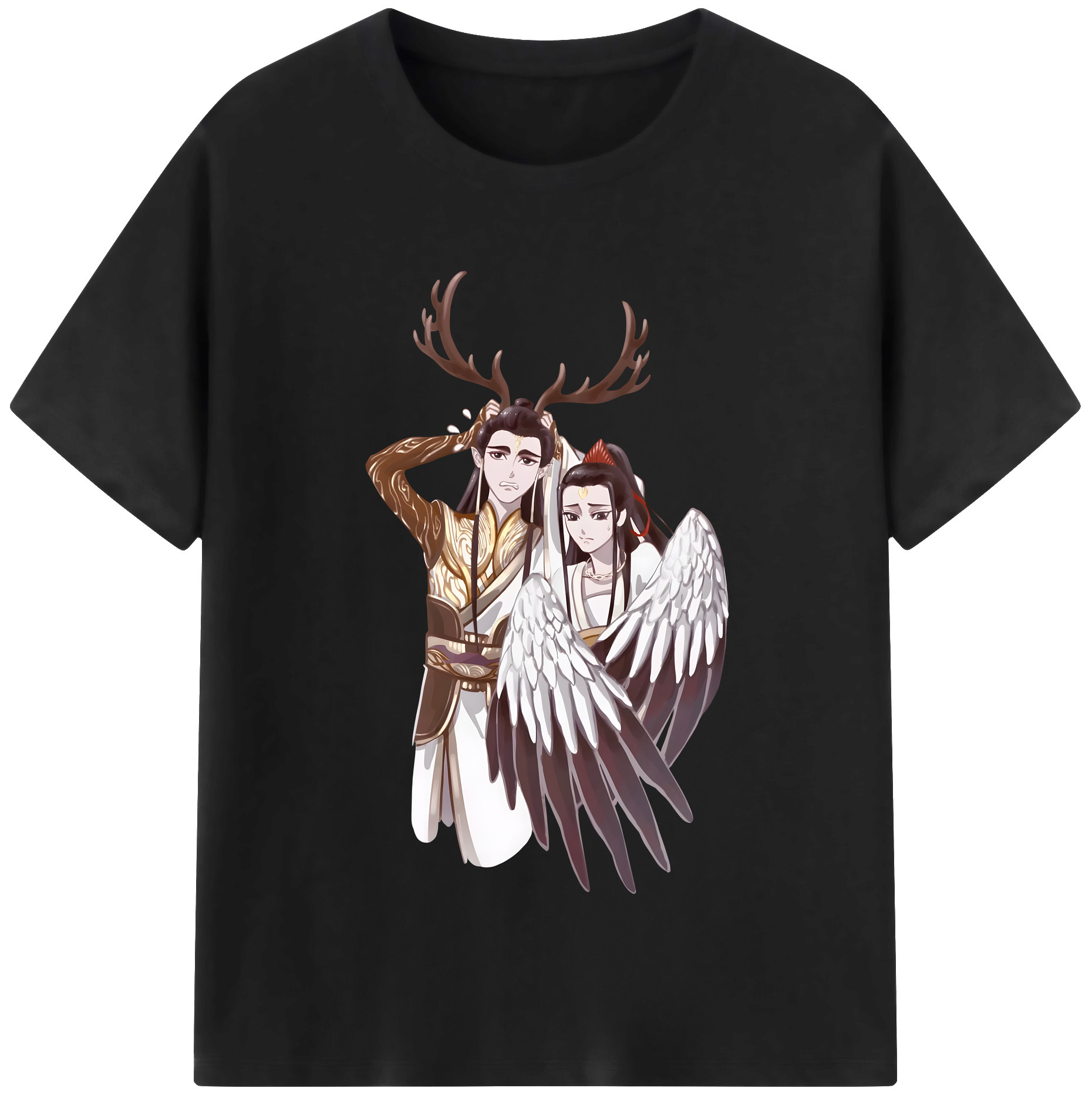 （画像用） Ne Zha 2 ナタ 魔童の大暴れ レディースカジュアルプリントTシャツ（綿100％）