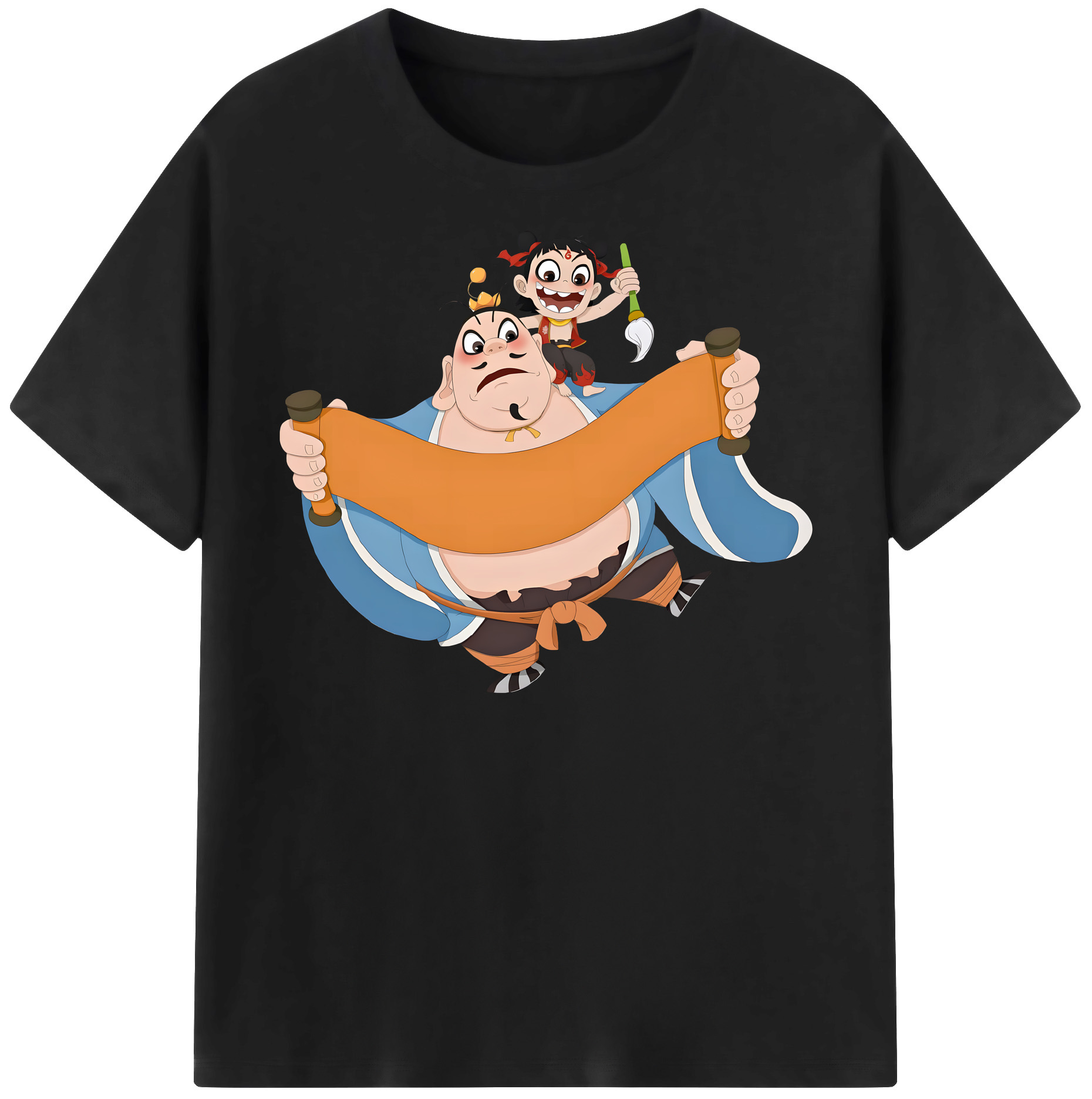 （画像用） Ne Zha 2 ナタ 魔童の大暴れ レディースカジュアルプリントTシャツ（綿100％）