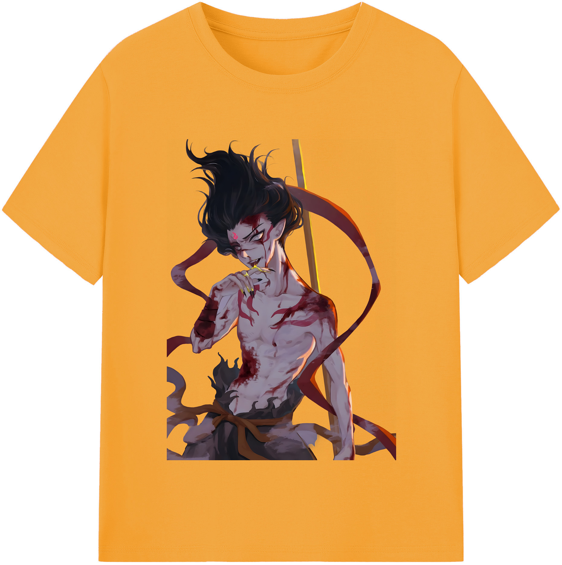 （画像用） Ne Zha 2 ナタ 魔童の大暴れ レディースカジュアルプリントTシャツ（綿100％）