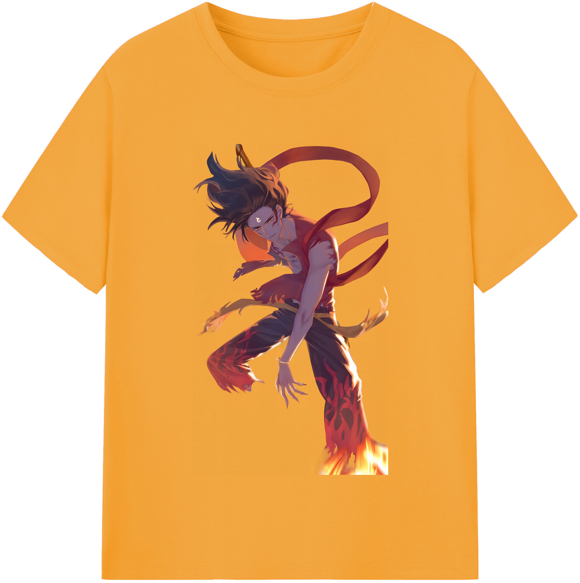 （画像用） Ne Zha 2 ナタ 魔童の大暴れ レディースカジュアルプリントTシャツ（綿100％）