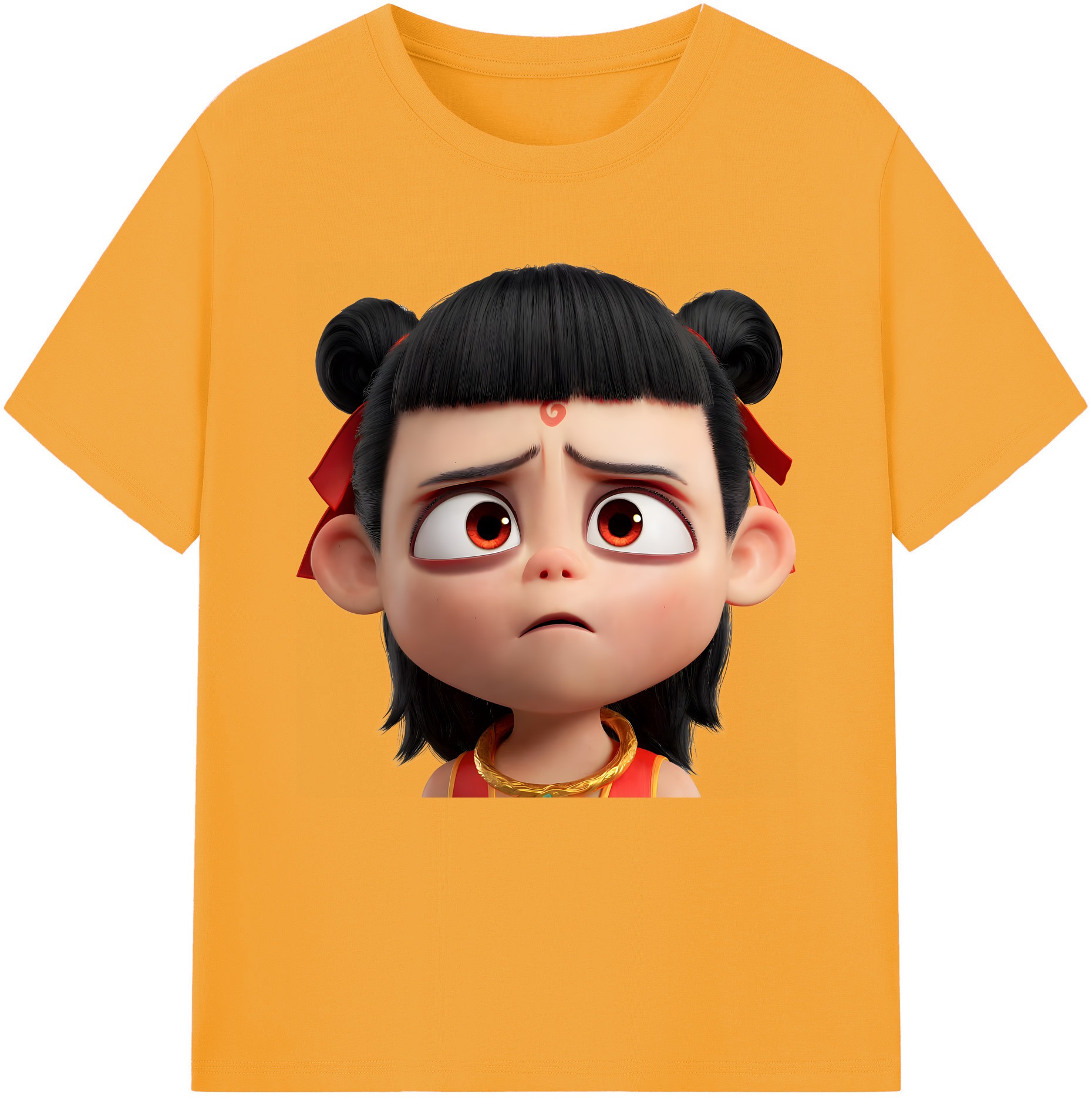 （画像用） Ne Zha 2 ナタ 魔童の大暴れ レディースカジュアルプリントTシャツ（綿100％）