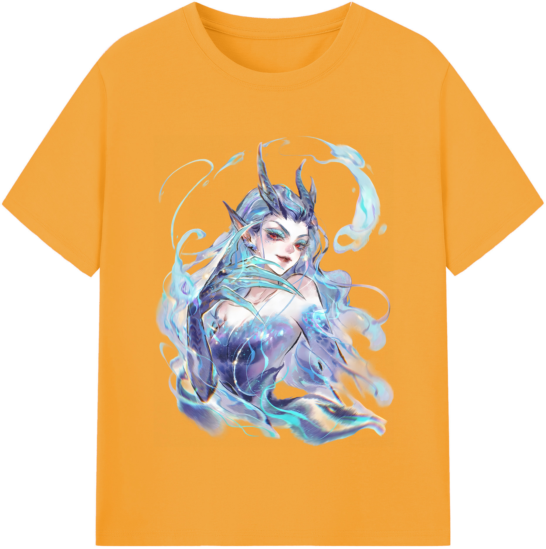 （画像用） Ne Zha 2 ナタ 魔童の大暴れ レディースカジュアルプリントTシャツ（綿100％）