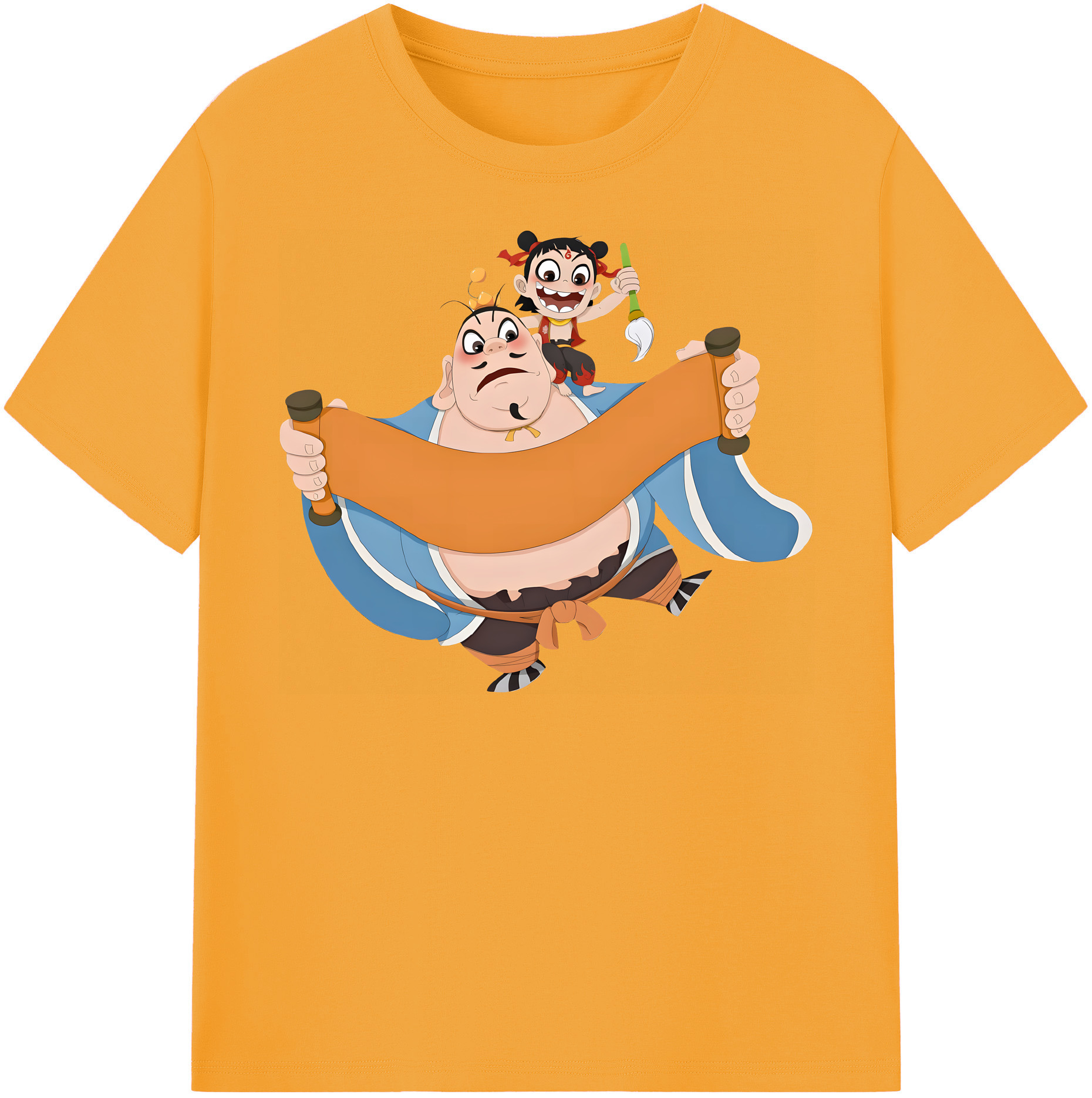 （画像用） Ne Zha 2 ナタ 魔童の大暴れ レディースカジュアルプリントTシャツ（綿100％）