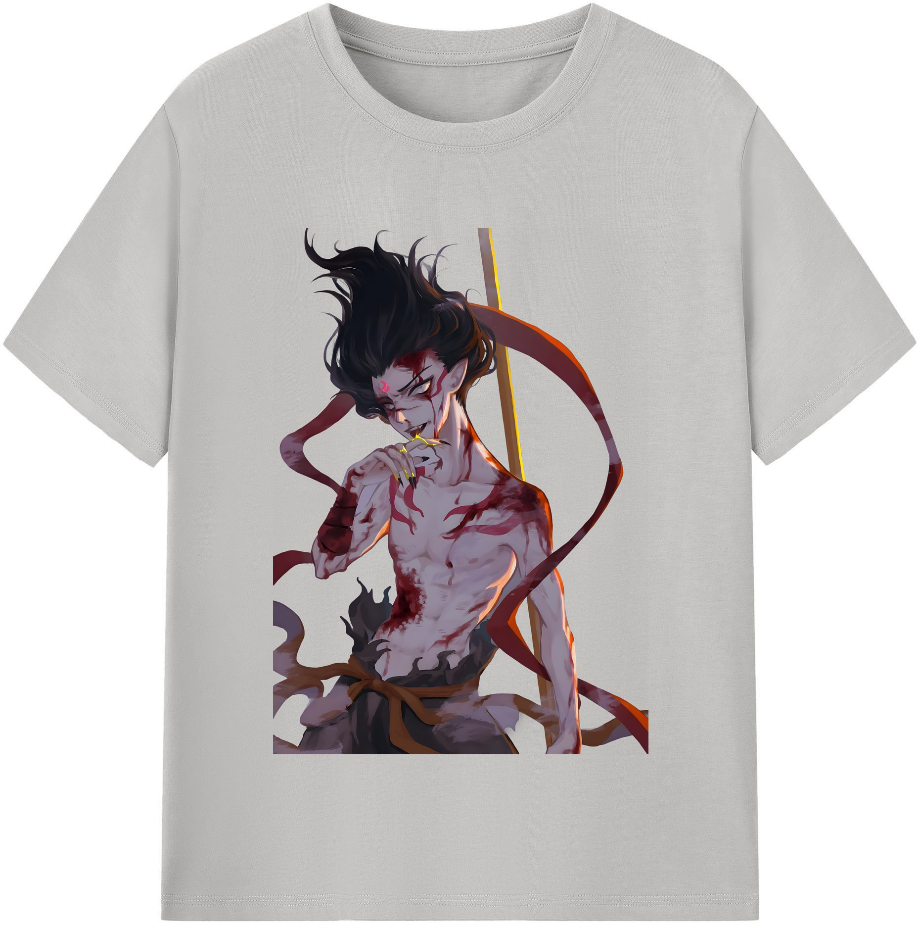 （画像用） Ne Zha 2 ナタ 魔童の大暴れ レディースカジュアルプリントTシャツ（綿100％）