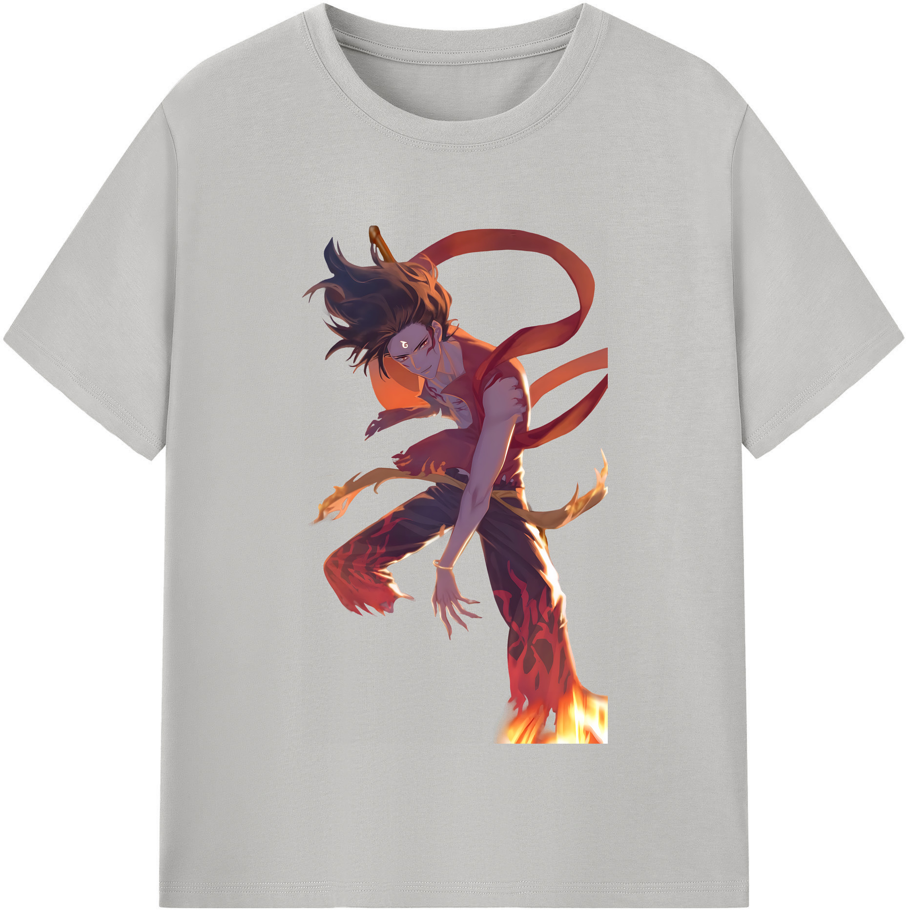 （画像用） Ne Zha 2 ナタ 魔童の大暴れ レディースカジュアルプリントTシャツ（綿100％）