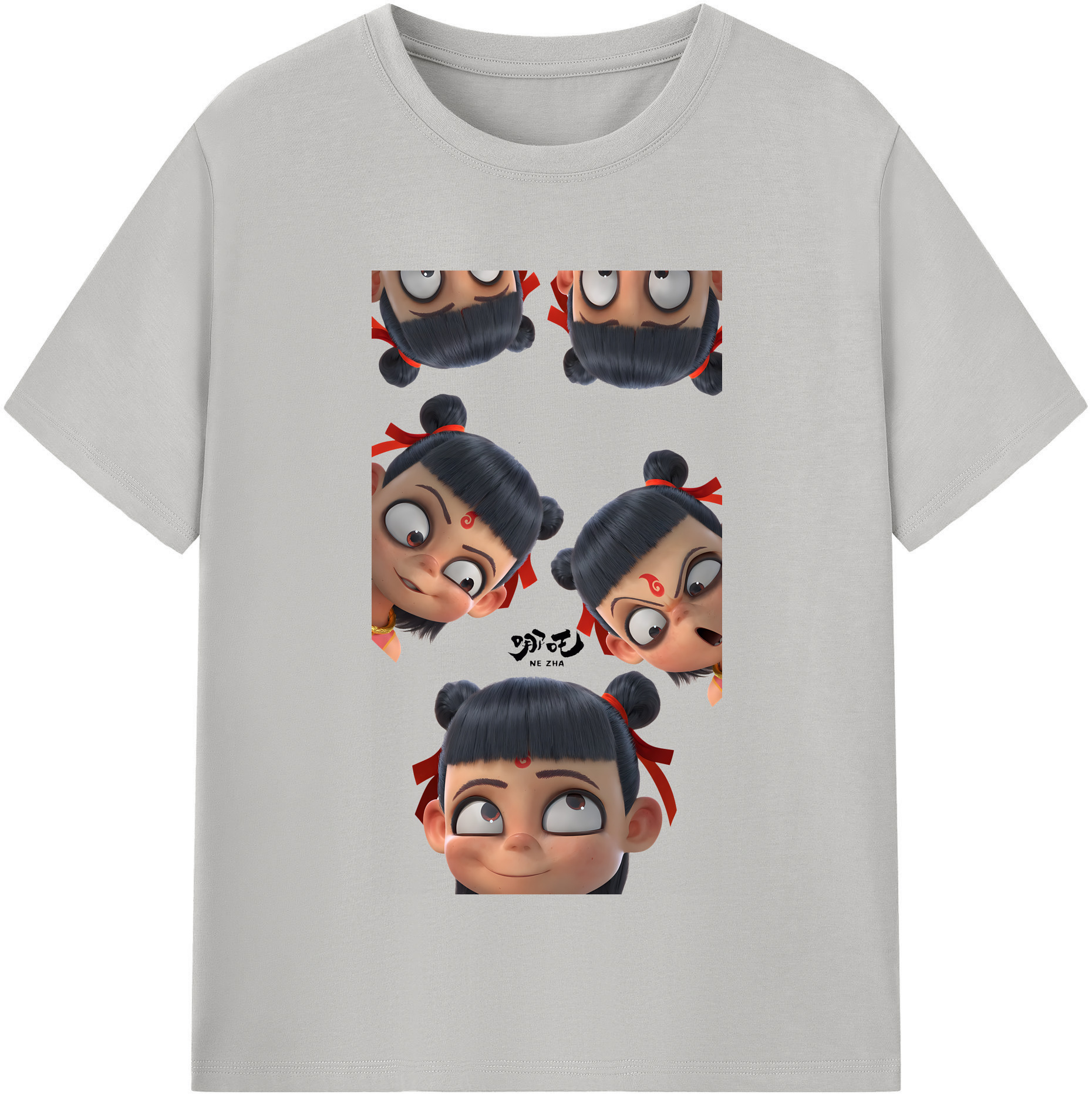 （画像用） Ne Zha 2 ナタ 魔童の大暴れ レディースカジュアルプリントTシャツ（綿100％）
