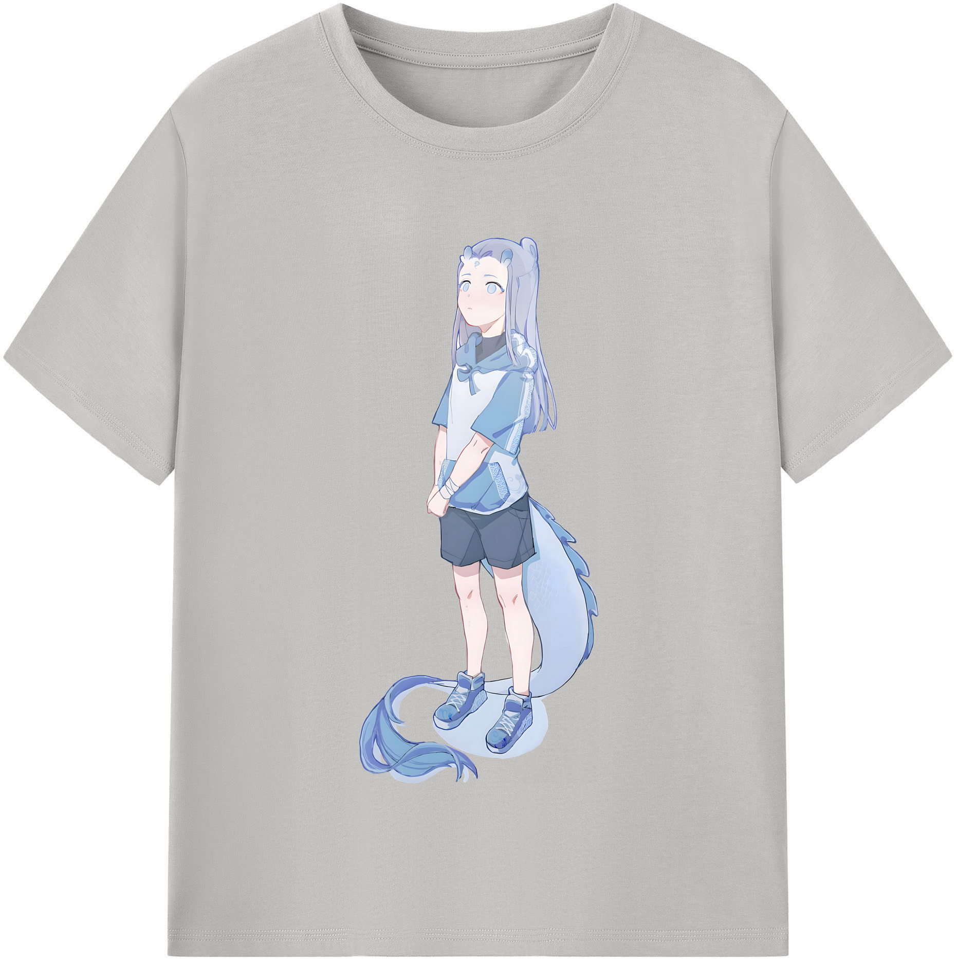 （画像用） Ne Zha 2 ナタ 魔童の大暴れ レディースカジュアルプリントTシャツ（綿100％）