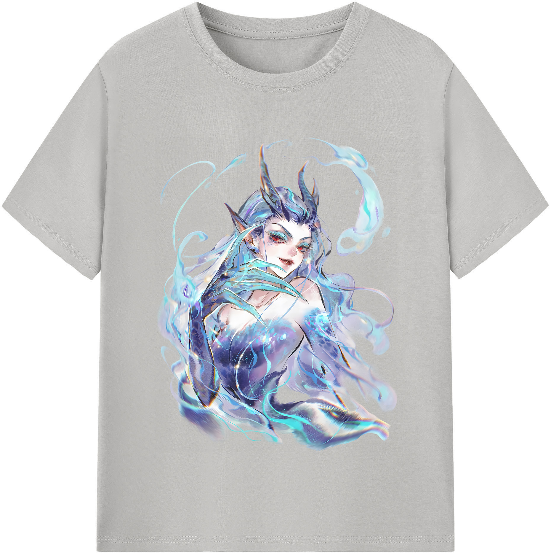 （画像用） Ne Zha 2 ナタ 魔童の大暴れ レディースカジュアルプリントTシャツ（綿100％）