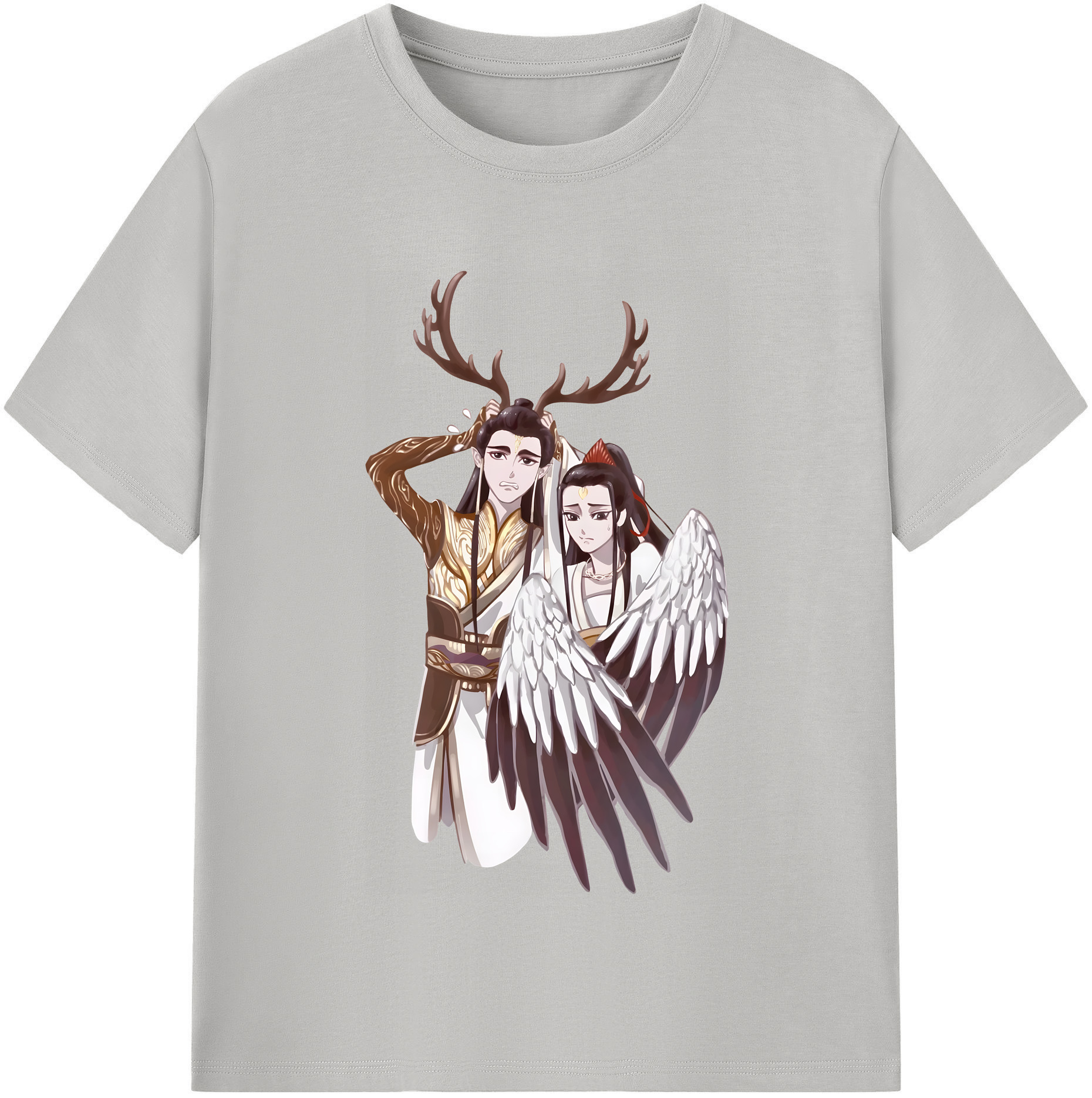 （画像用） Ne Zha 2 ナタ 魔童の大暴れ レディースカジュアルプリントTシャツ（綿100％）