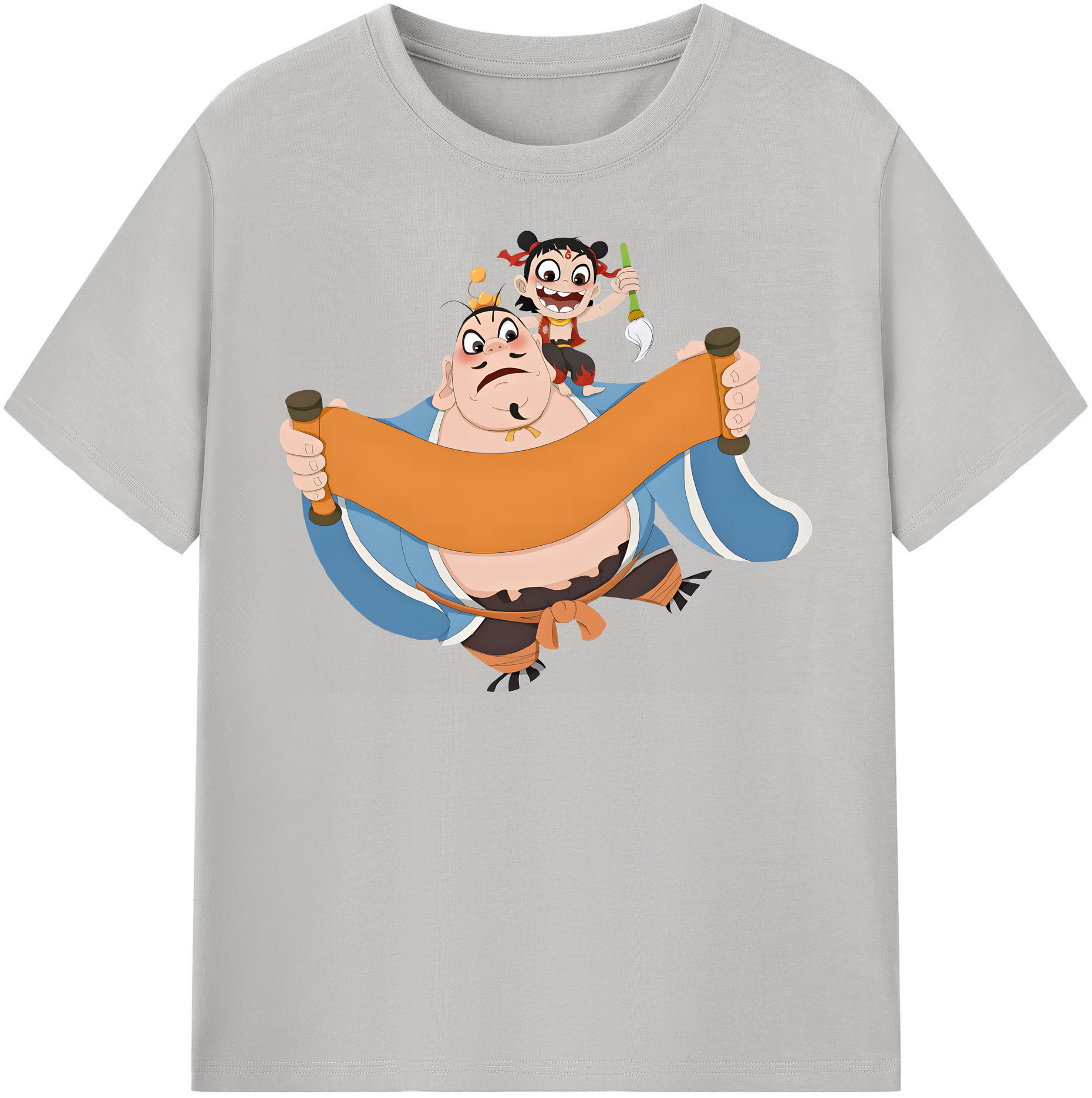 （画像用） Ne Zha 2 ナタ 魔童の大暴れ レディースカジュアルプリントTシャツ（綿100％）