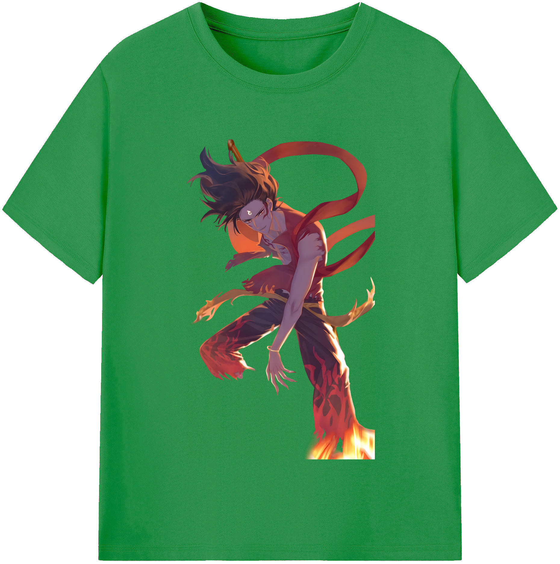 （画像用） Ne Zha 2 ナタ 魔童の大暴れ レディースカジュアルプリントTシャツ（綿100％）