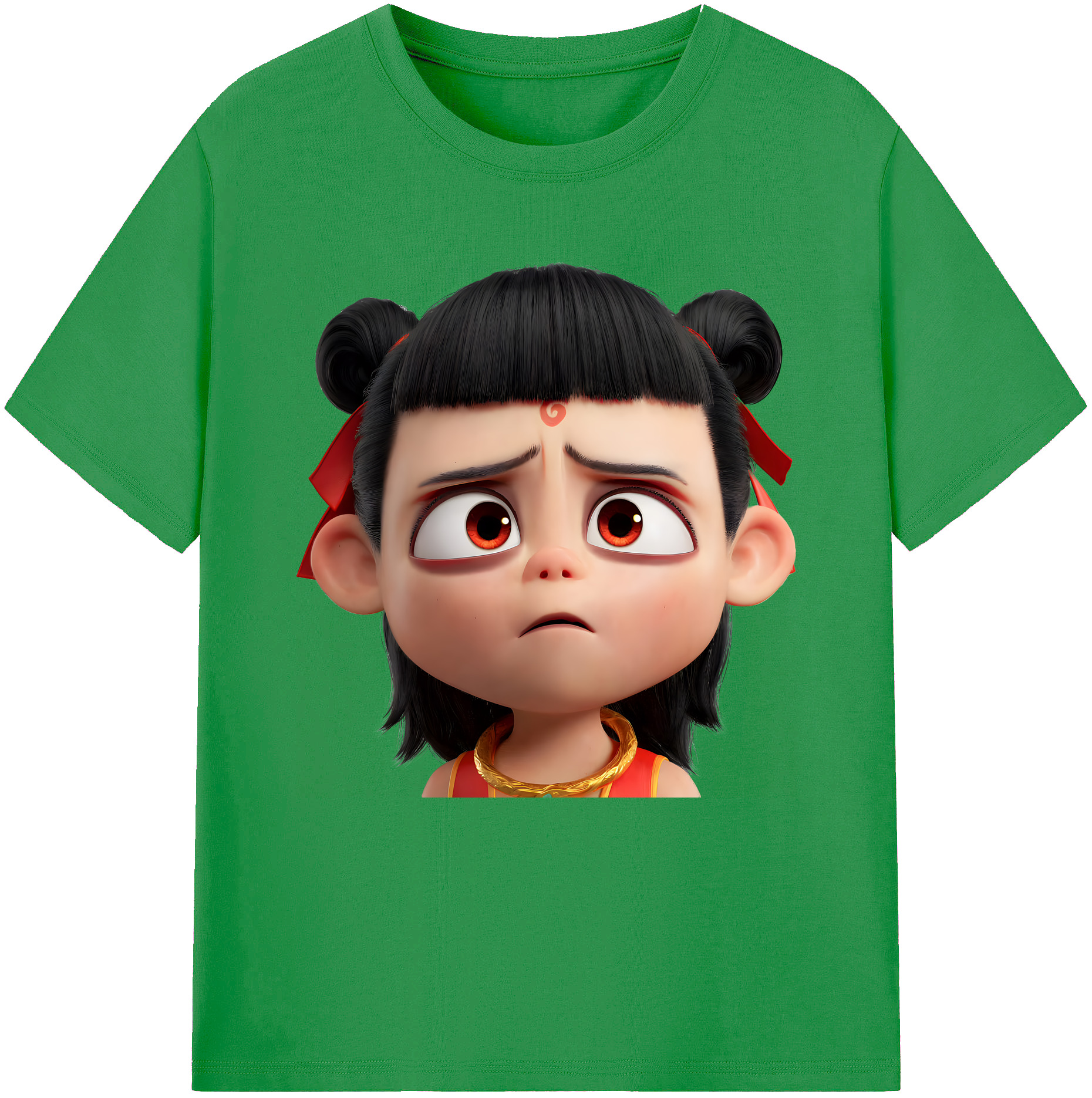 （画像用） Ne Zha 2 ナタ 魔童の大暴れ レディースカジュアルプリントTシャツ（綿100％）