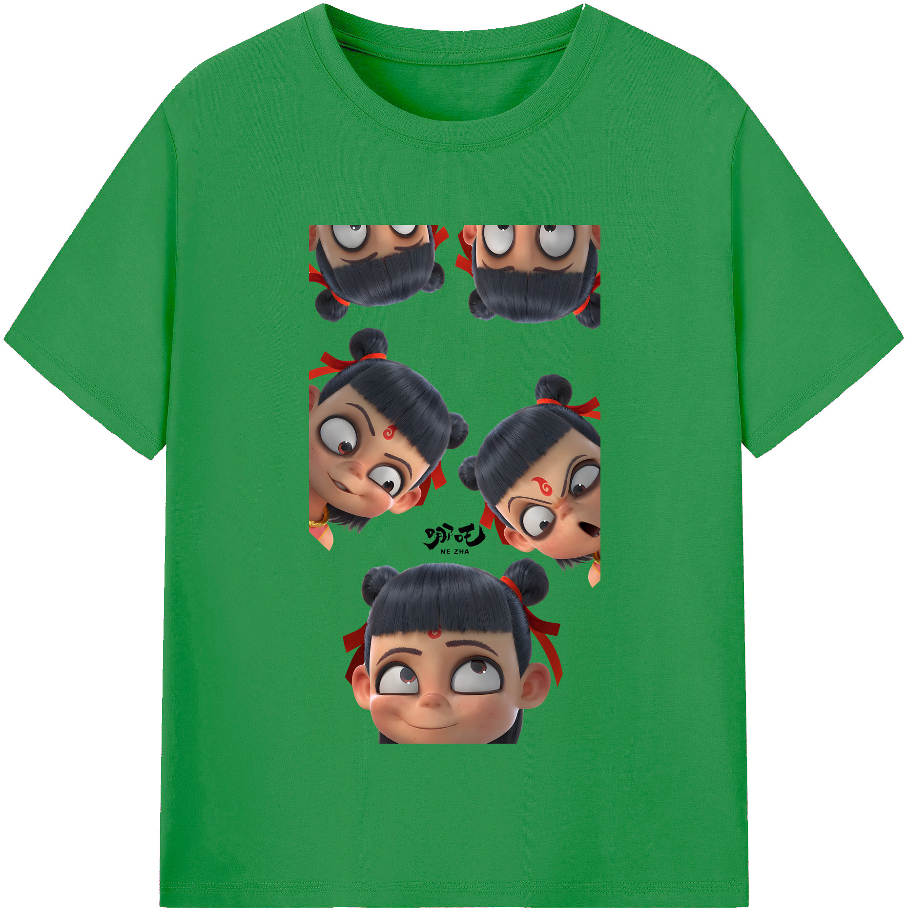 （画像用） Ne Zha 2 ナタ 魔童の大暴れ レディースカジュアルプリントTシャツ（綿100％）