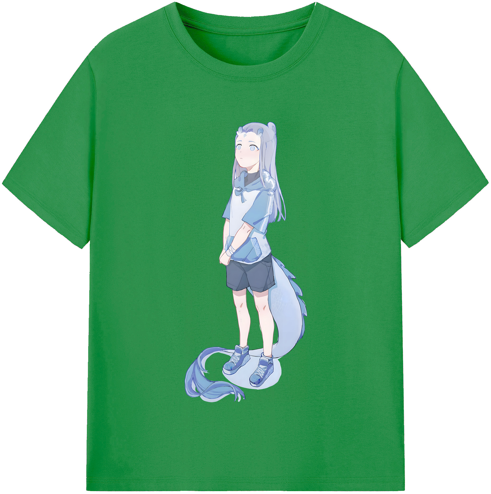 （画像用） Ne Zha 2 ナタ 魔童の大暴れ レディースカジュアルプリントTシャツ（綿100％）