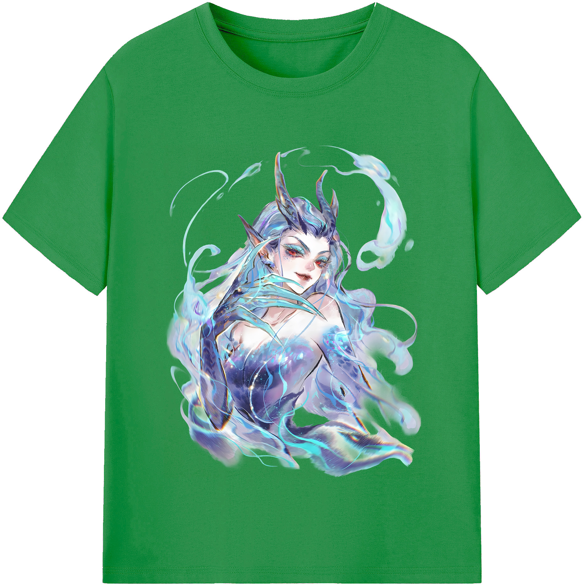 （画像用） Ne Zha 2 ナタ 魔童の大暴れ レディースカジュアルプリントTシャツ（綿100％）