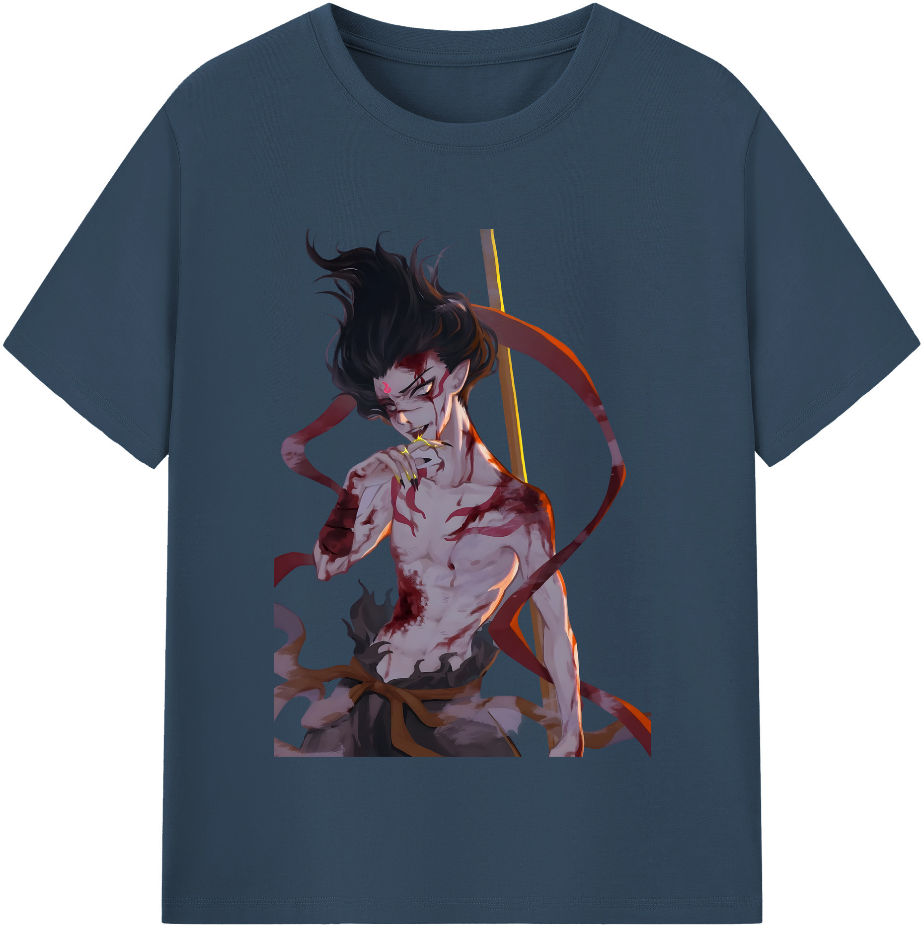 （画像用） Ne Zha 2 ナタ 魔童の大暴れ レディースカジュアルプリントTシャツ（綿100％）