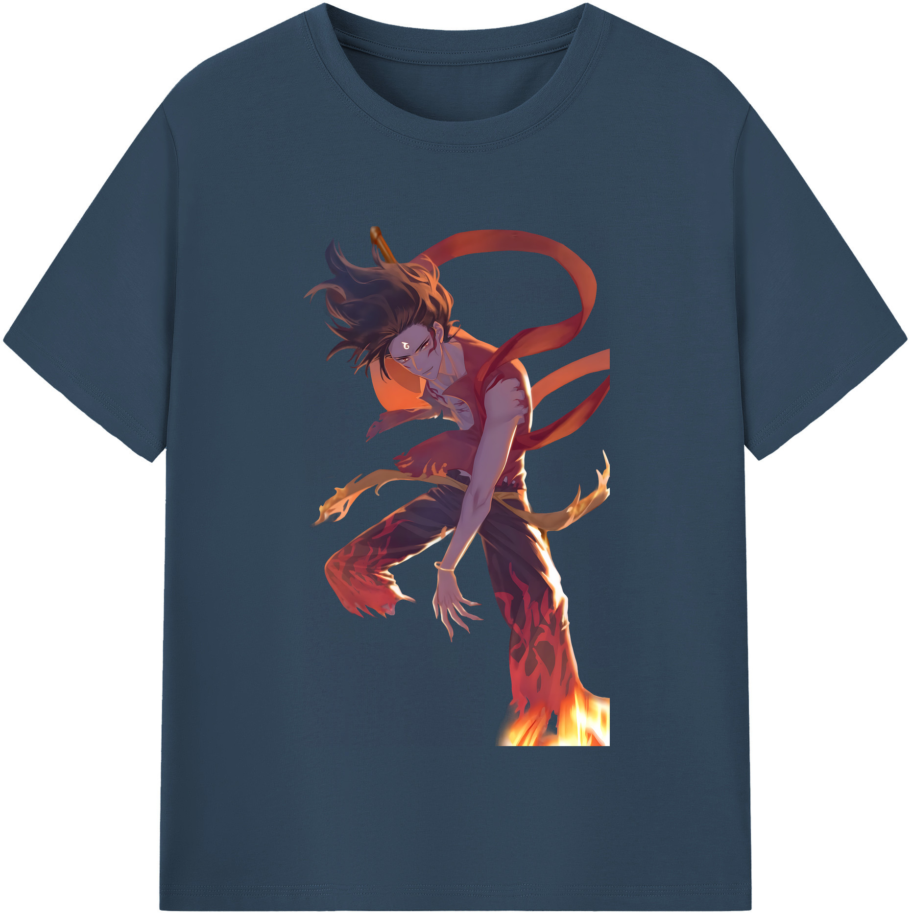 （画像用） Ne Zha 2 ナタ 魔童の大暴れ レディースカジュアルプリントTシャツ（綿100％）