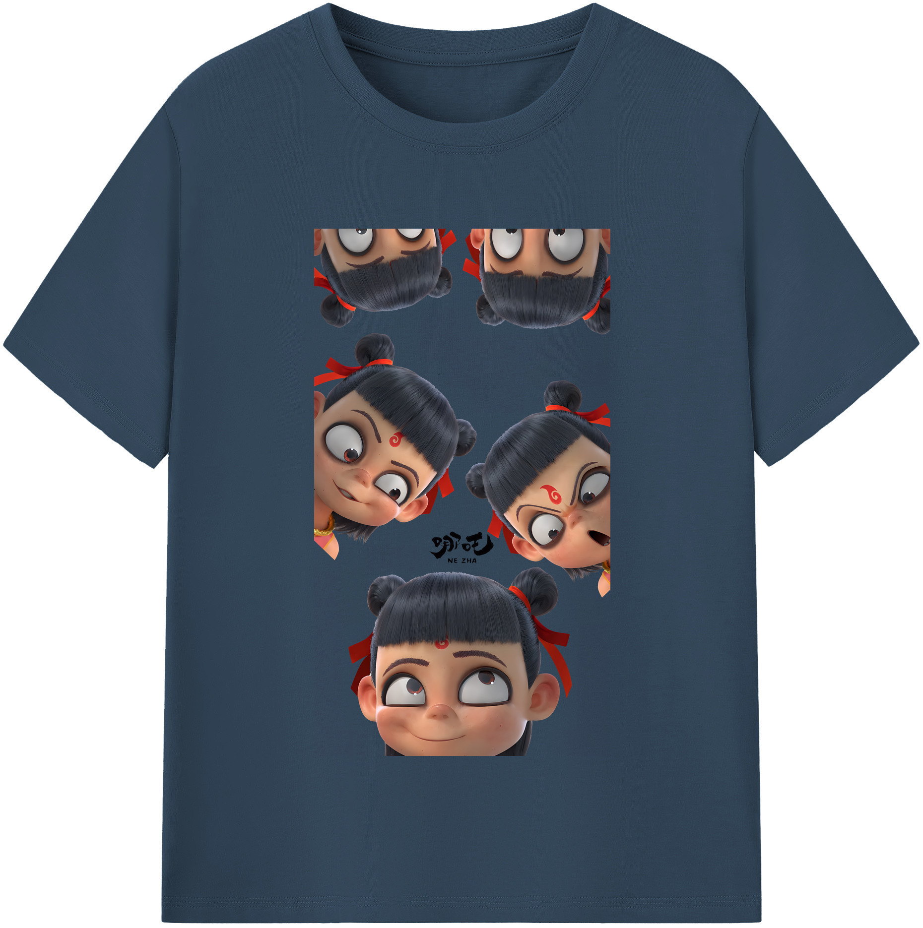 （画像用） Ne Zha 2 ナタ 魔童の大暴れ レディースカジュアルプリントTシャツ（綿100％）