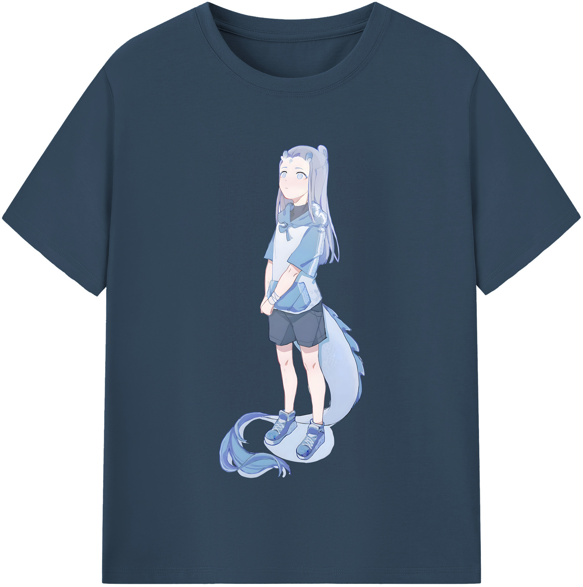（画像用） Ne Zha 2 ナタ 魔童の大暴れ レディースカジュアルプリントTシャツ（綿100％）