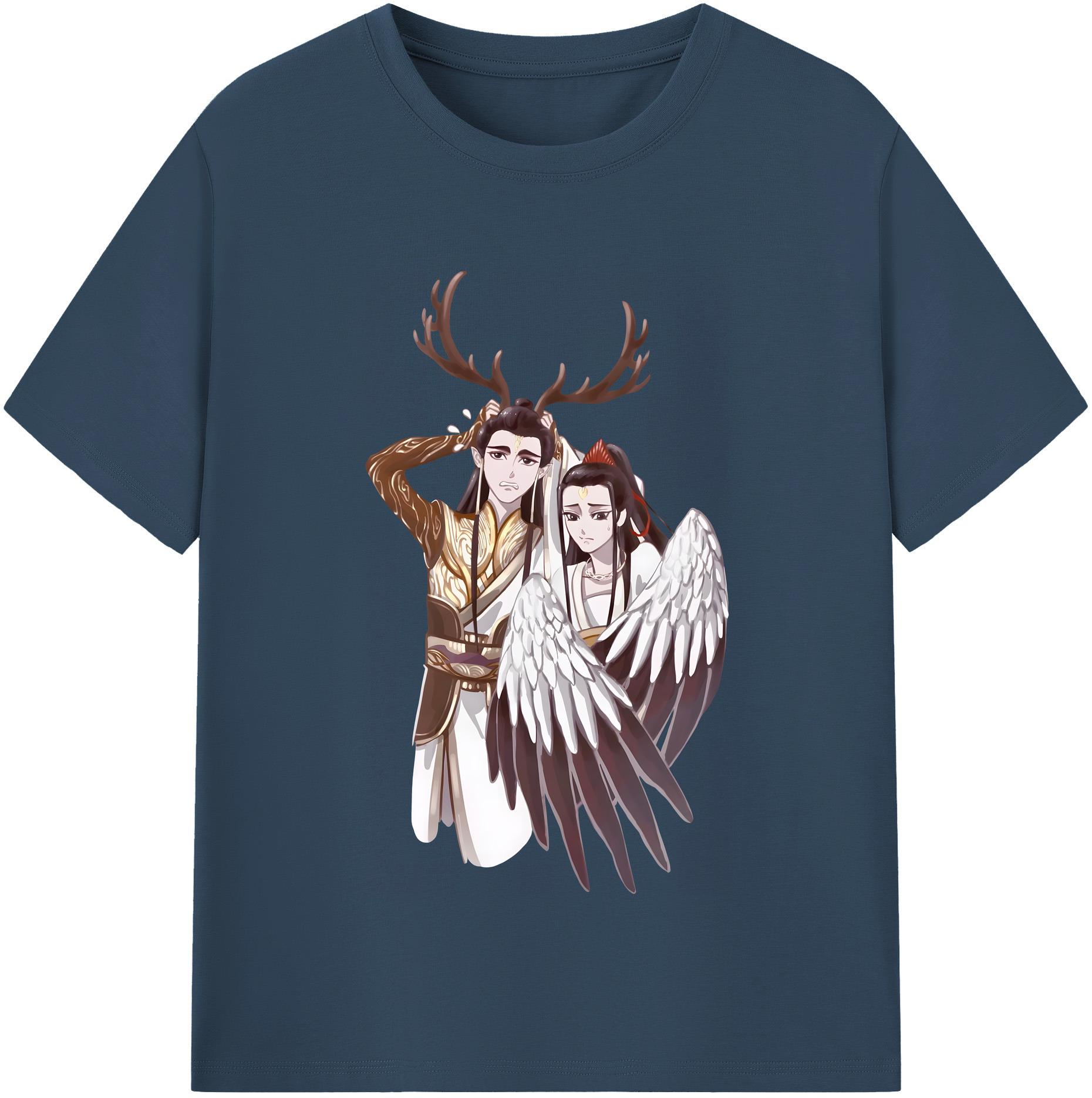 （画像用） Ne Zha 2 ナタ 魔童の大暴れ レディースカジュアルプリントTシャツ（綿100％）