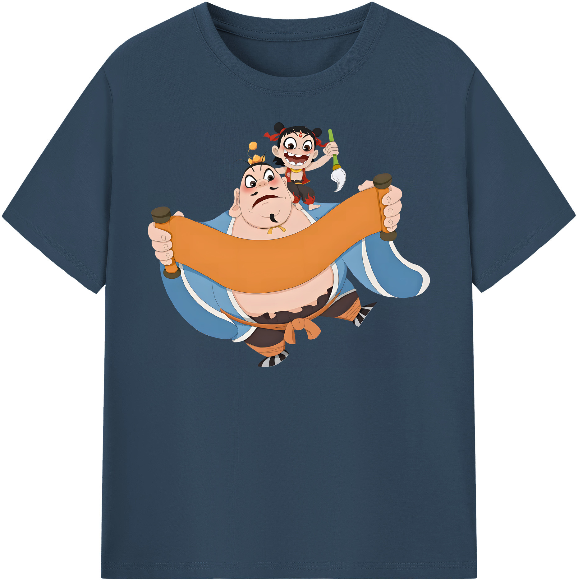 （画像用） Ne Zha 2 ナタ 魔童の大暴れ レディースカジュアルプリントTシャツ（綿100％）