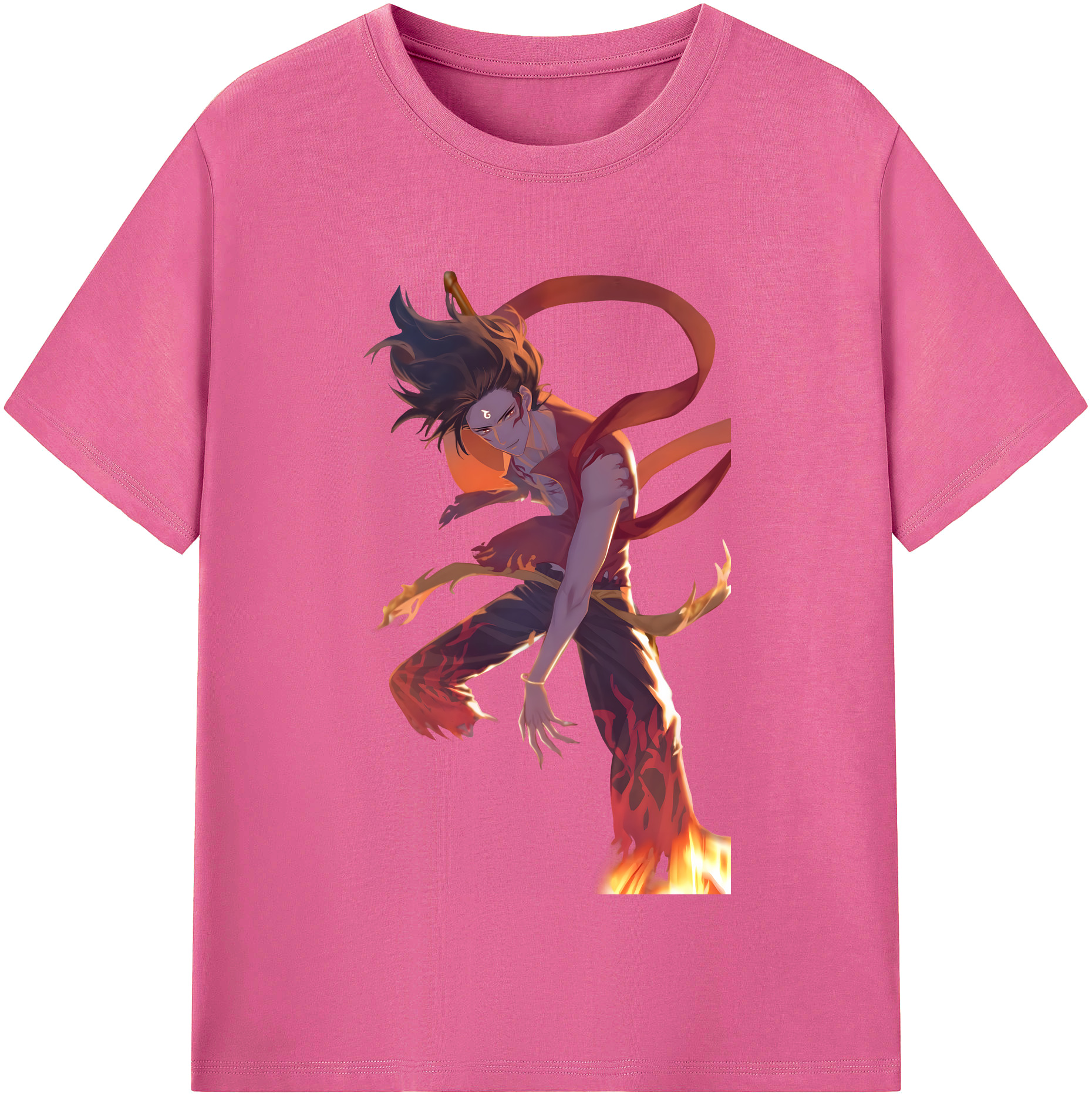 （画像用） Ne Zha 2 ナタ 魔童の大暴れ レディースカジュアルプリントTシャツ（綿100％）