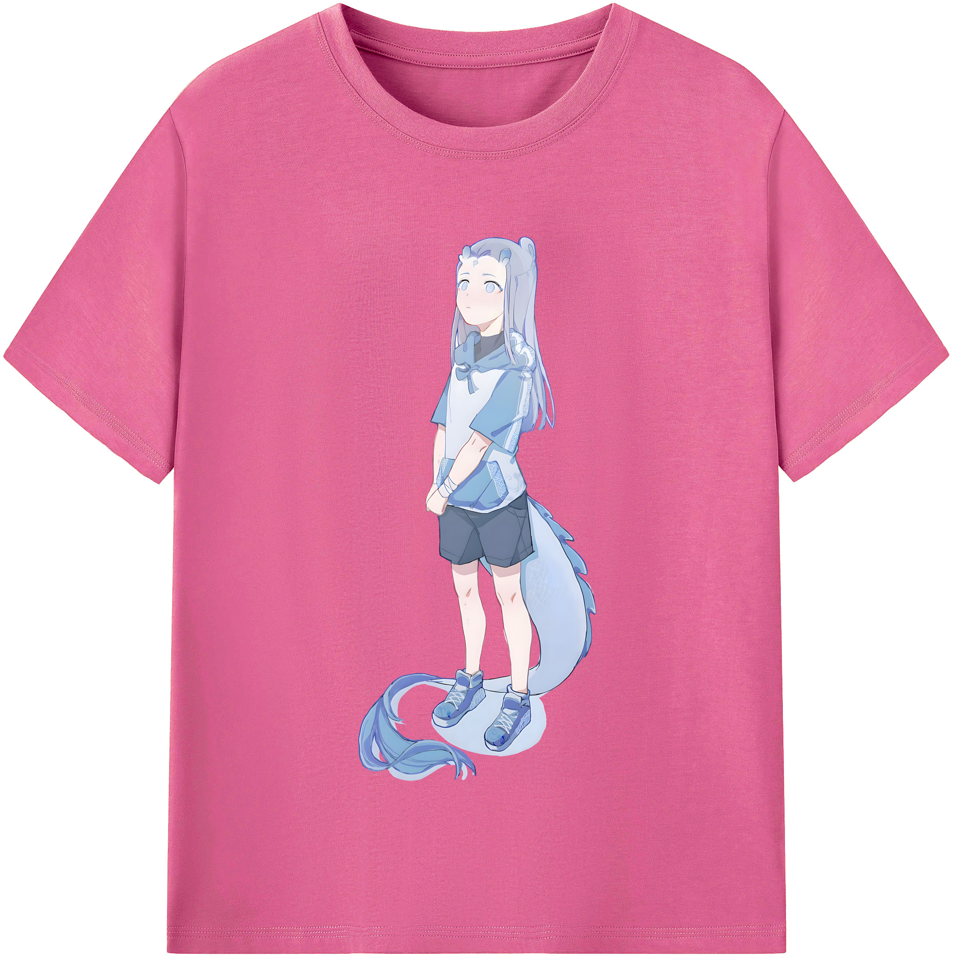 （画像用） Ne Zha 2 ナタ 魔童の大暴れ レディースカジュアルプリントTシャツ（綿100％）