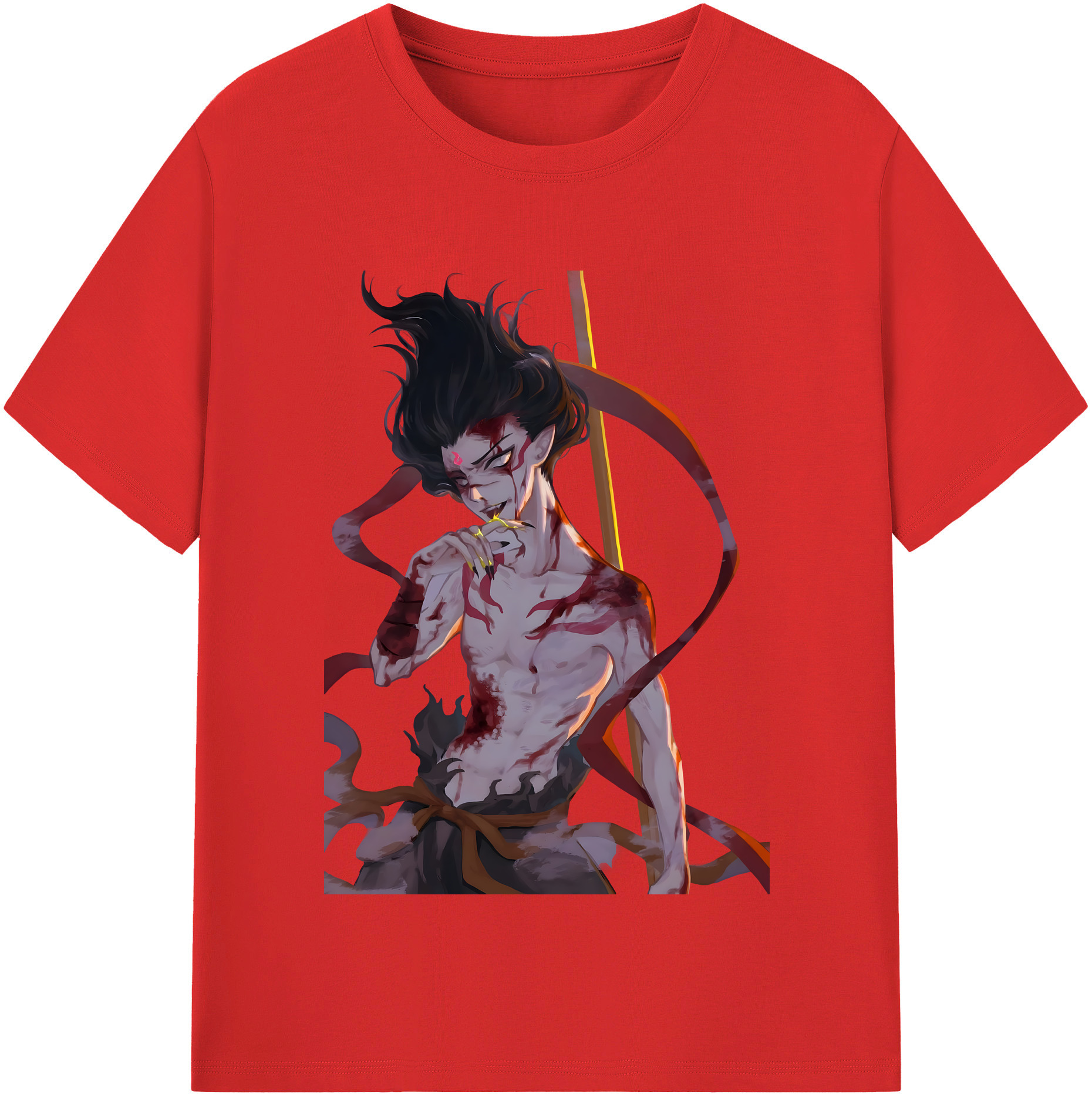 （画像用） Ne Zha 2 ナタ 魔童の大暴れ レディースカジュアルプリントTシャツ（綿100％）