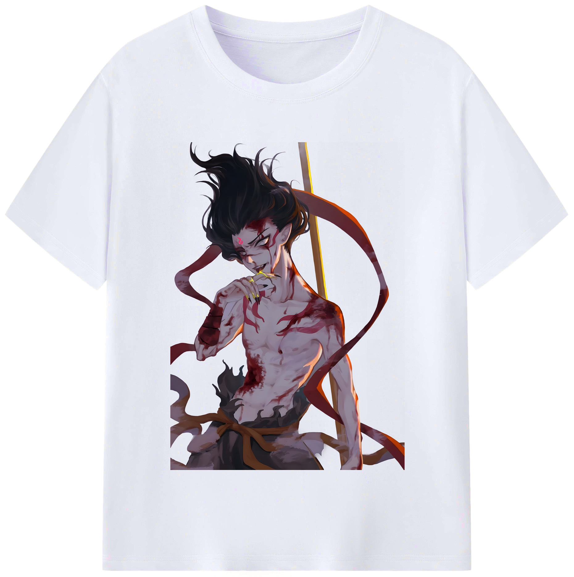 （画像用） Ne Zha 2 ナタ 魔童の大暴れ レディースカジュアルプリントTシャツ（綿100％）
