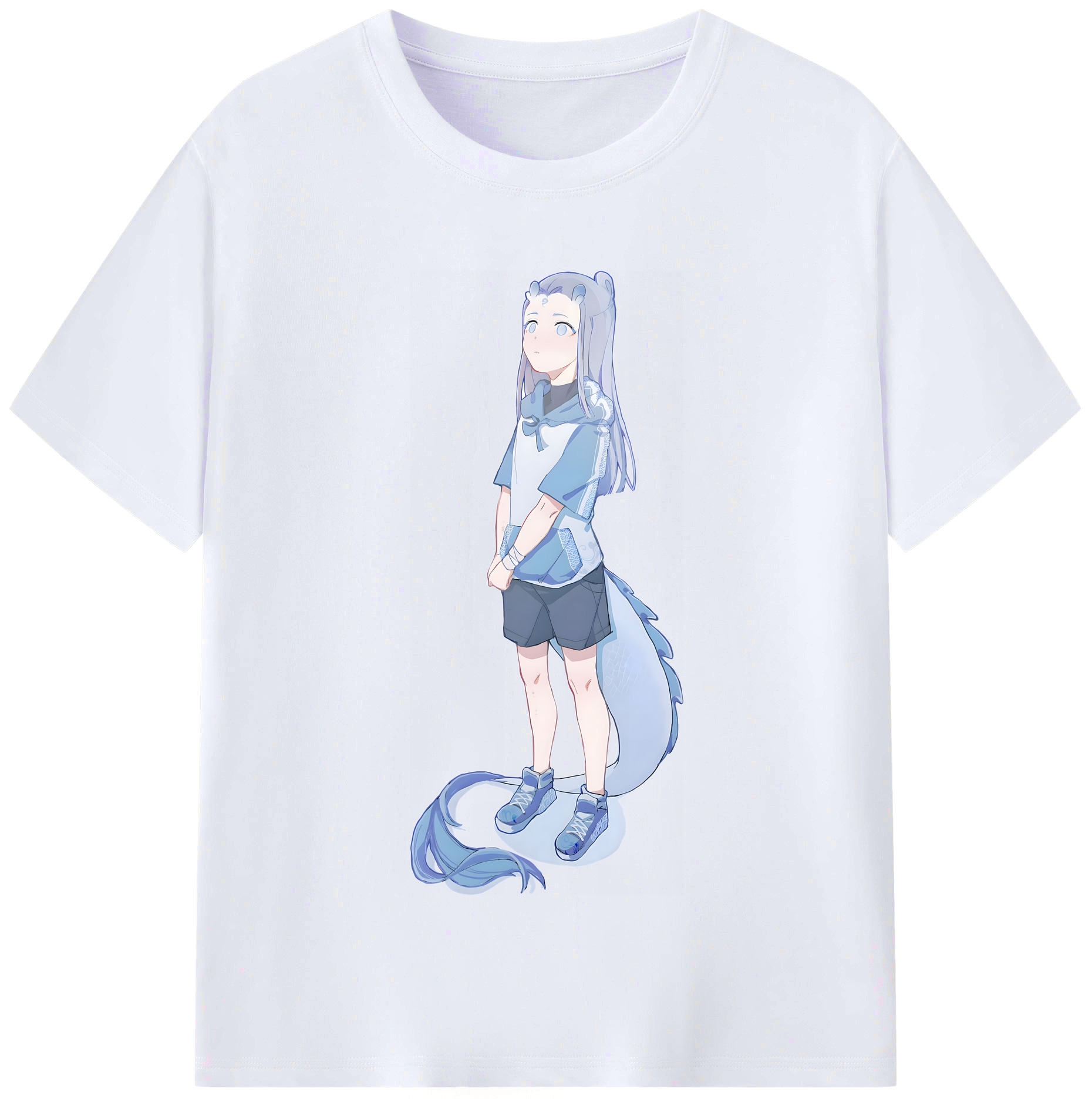（画像用） Ne Zha 2 ナタ 魔童の大暴れ レディースカジュアルプリントTシャツ（綿100％）
