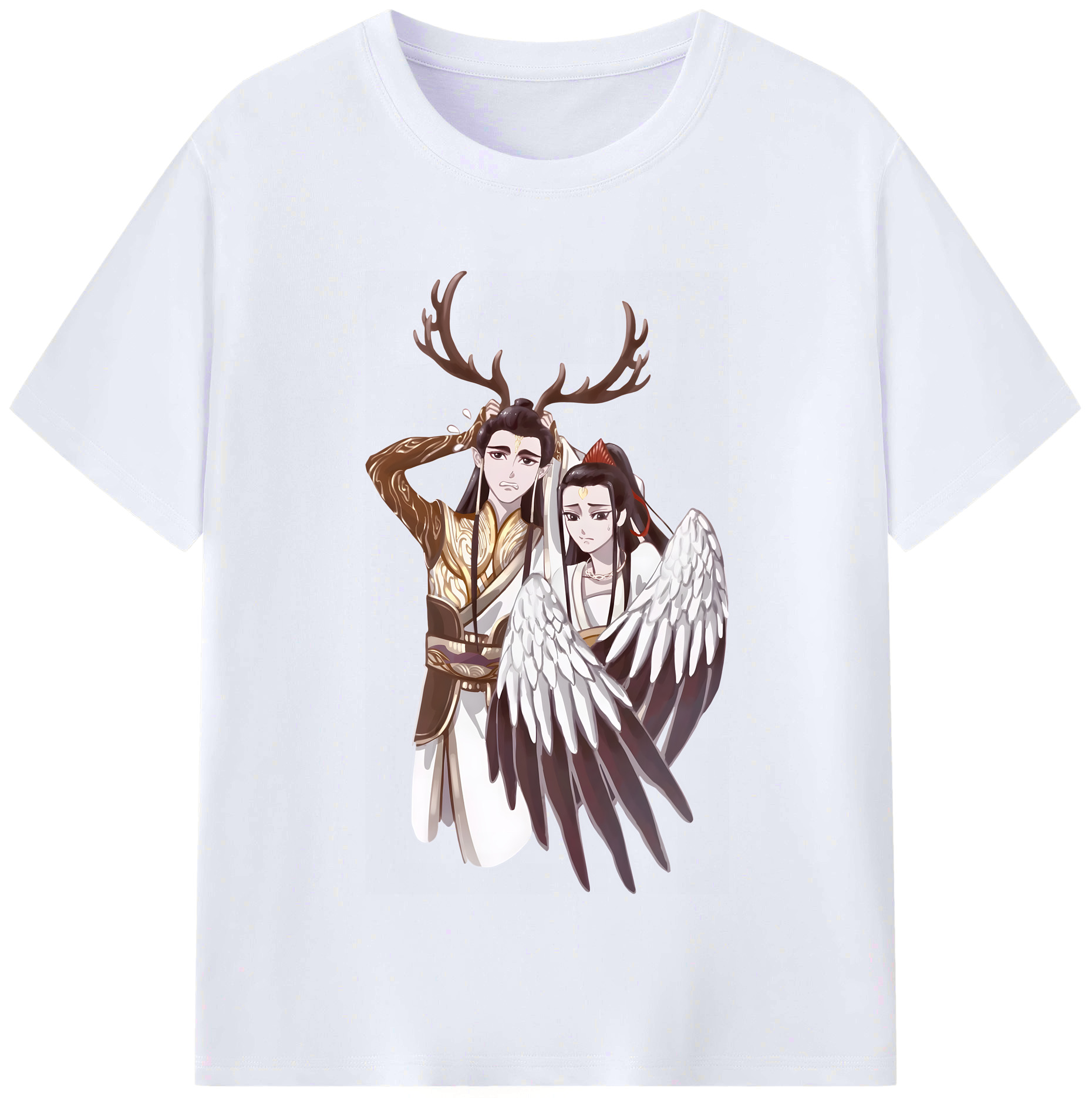 （画像用） Ne Zha 2 ナタ 魔童の大暴れ レディースカジュアルプリントTシャツ（綿100％）