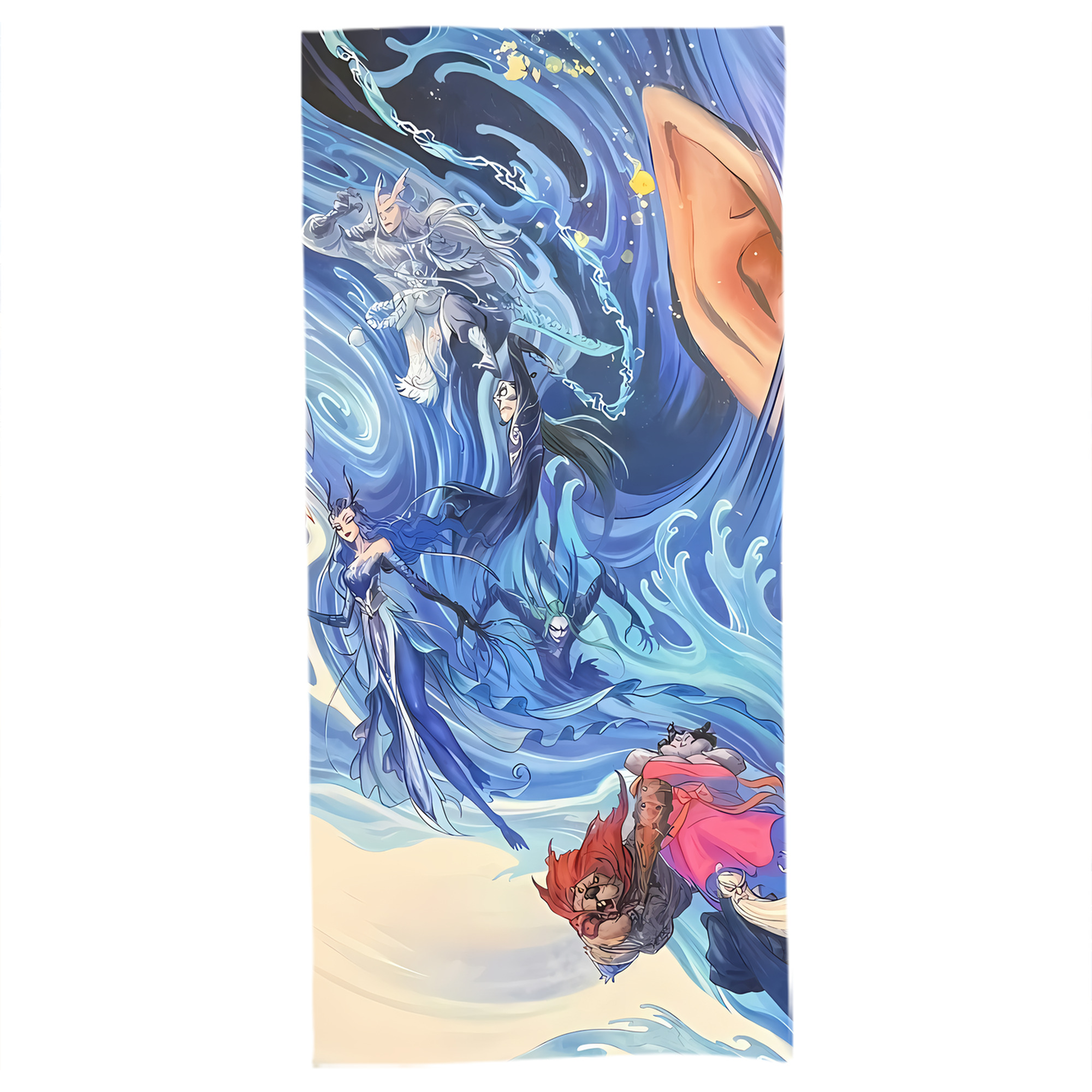 （画像用） Ne Zha 2 ナタ 魔童の大暴れ 大判バスタオル 70×140cm 吸水速乾 柔らかい肌触り