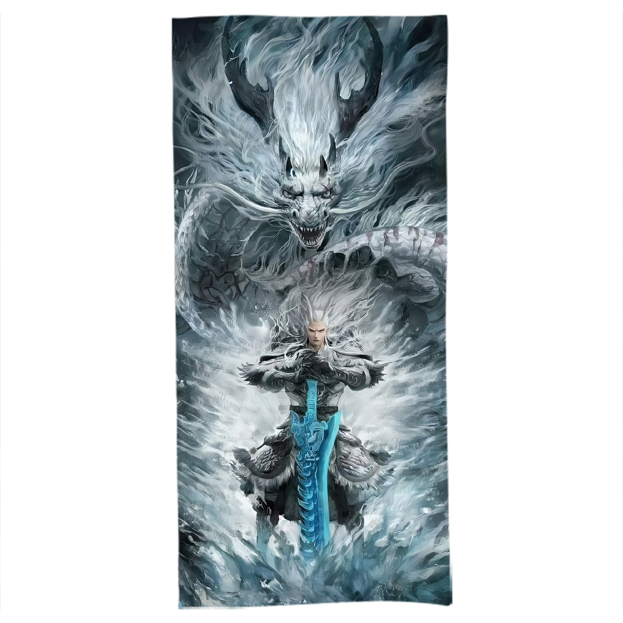 （画像用） Ne Zha 2 ナタ 魔童の大暴れ 大判バスタオル 70×140cm 吸水速乾 柔らかい肌触り