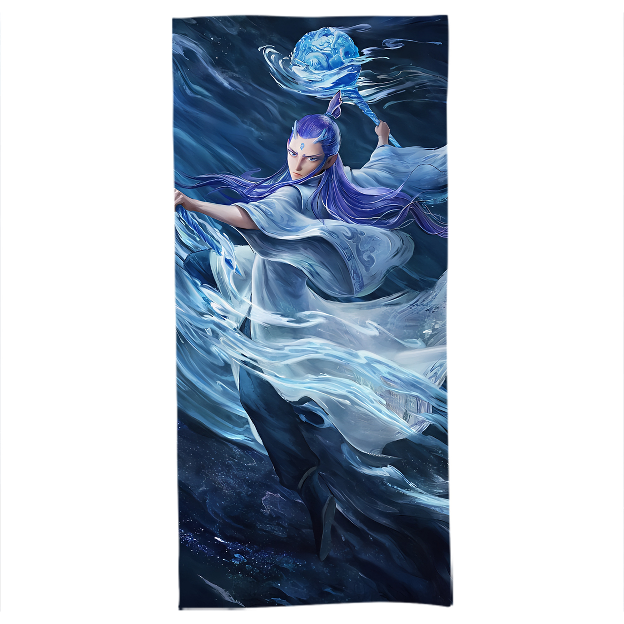 （画像用） Ne Zha 2 ナタ 魔童の大暴れ 大判バスタオル 70×140cm 吸水速乾 柔らかい肌触り