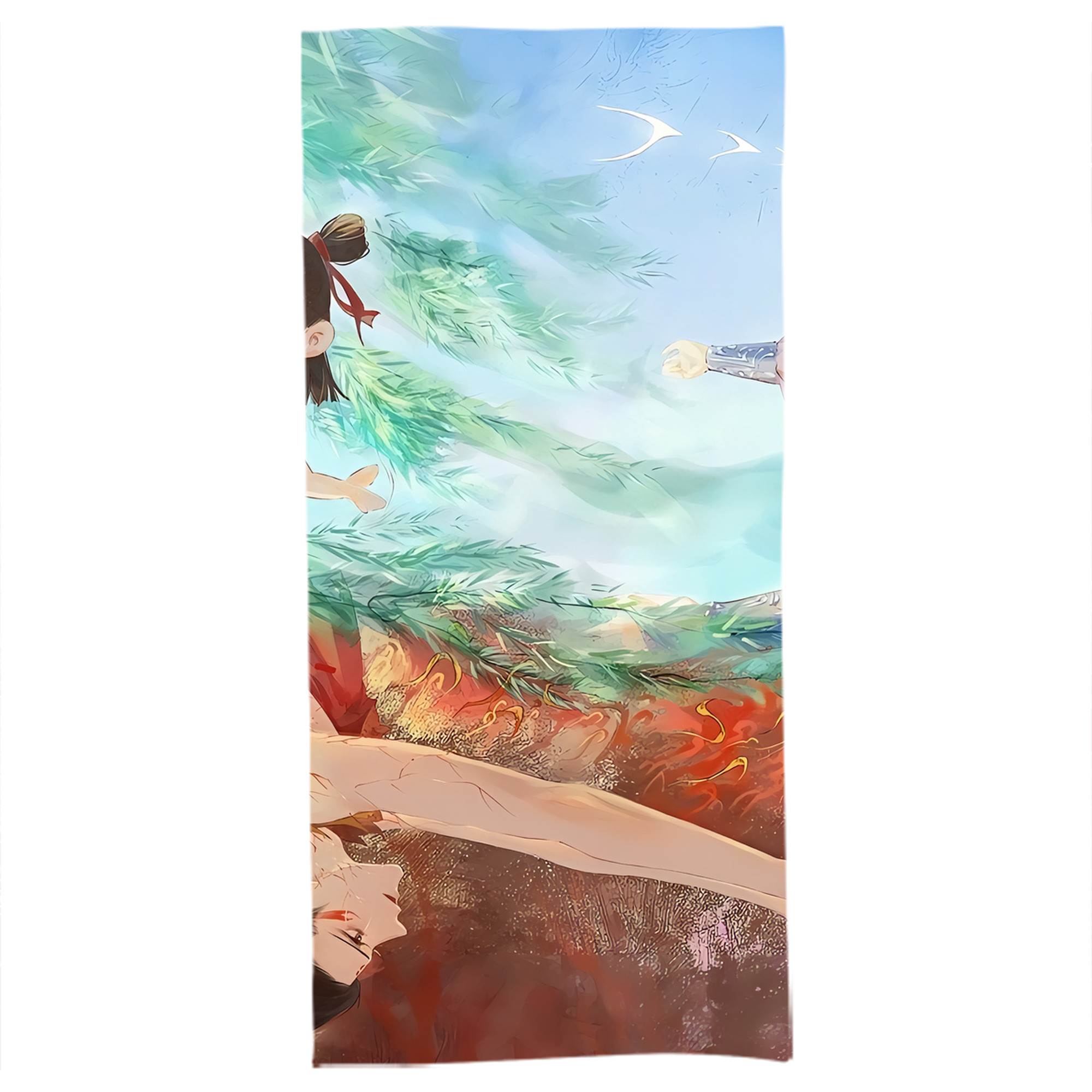 （画像用） Ne Zha 2 ナタ 魔童の大暴れ 大判バスタオル 70×140cm 吸水速乾 柔らかい肌触り