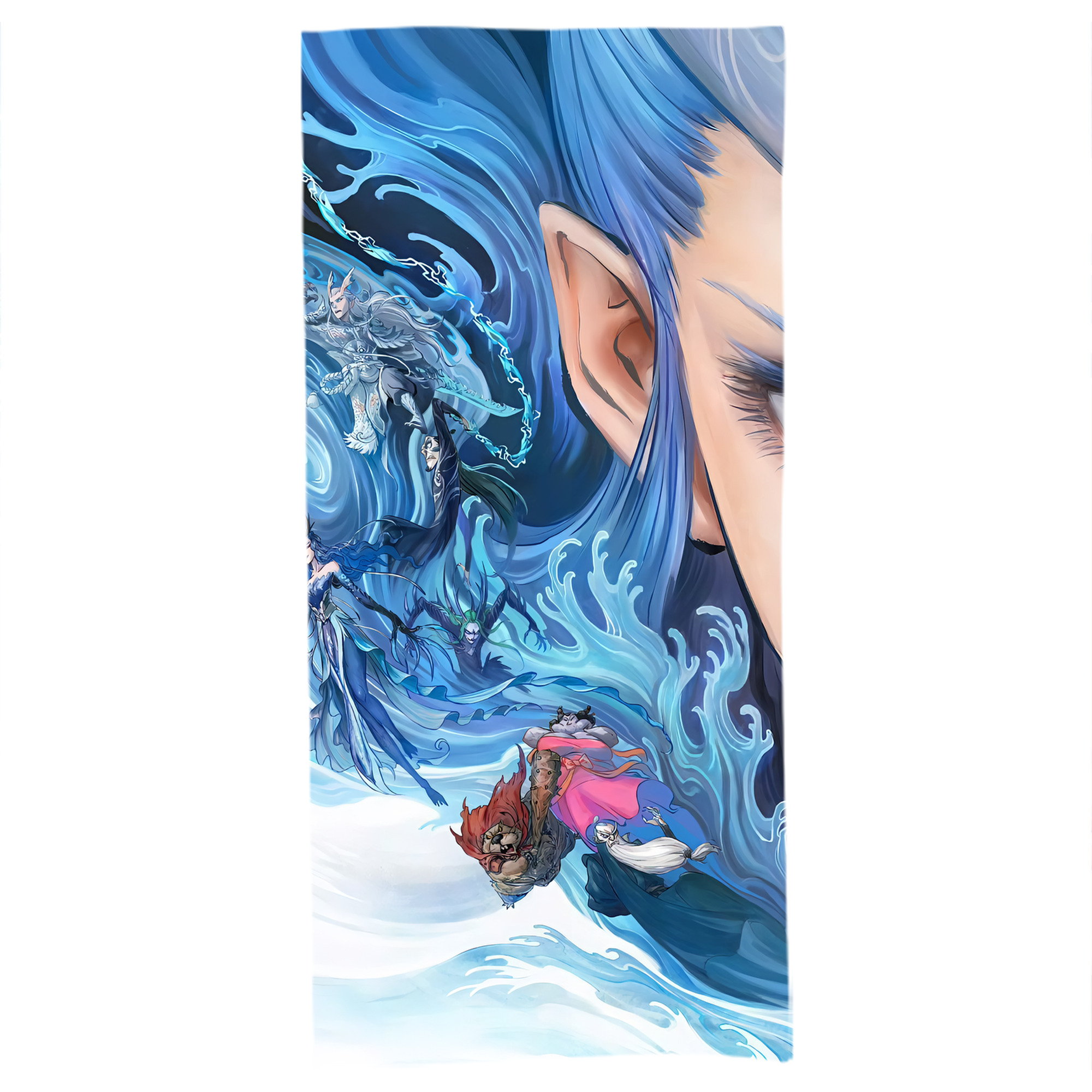 （画像用） Ne Zha 2 ナタ 魔童の大暴れ 大判バスタオル 70×140cm 吸水速乾 柔らかい肌触り